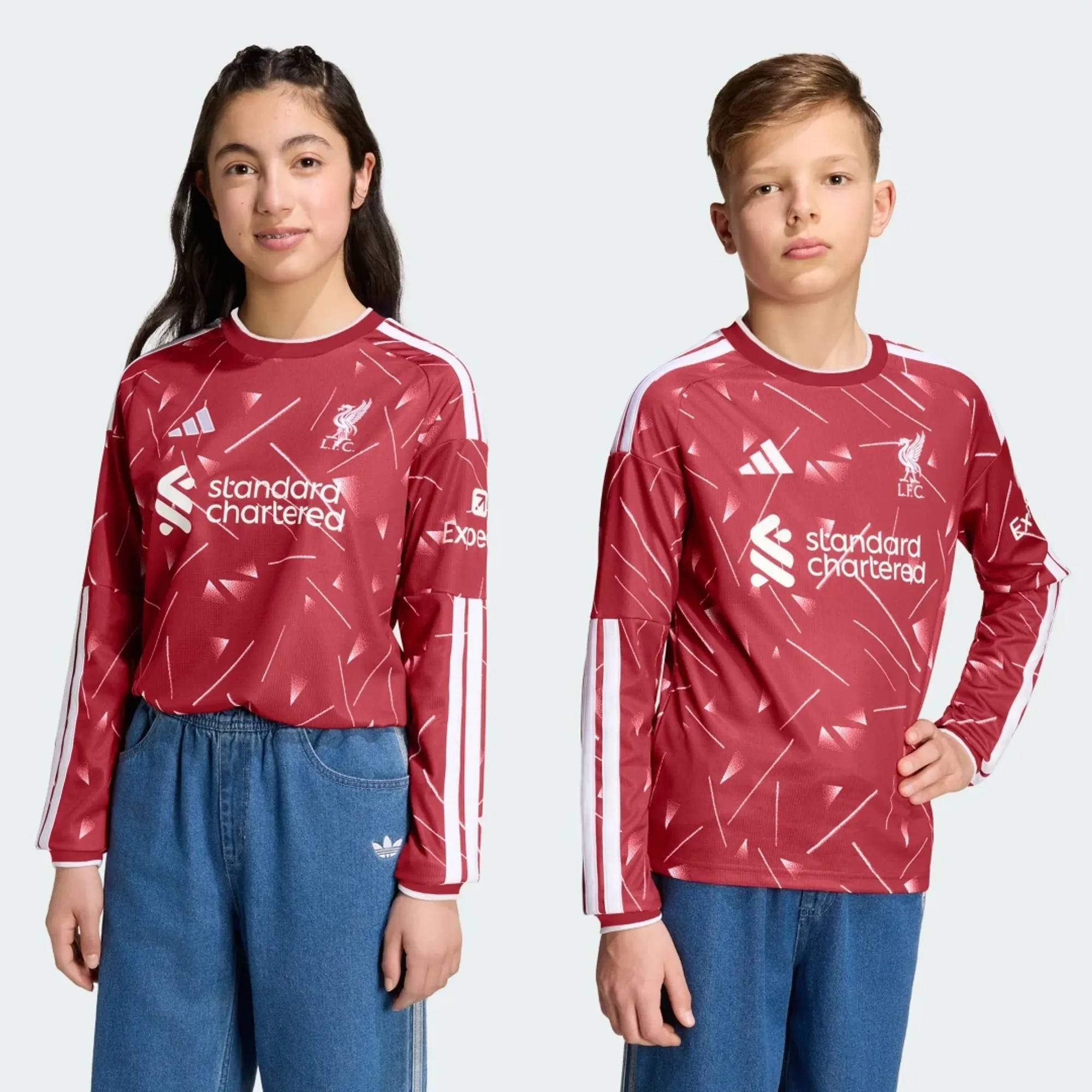 adidas Liverpool FC 26/27 Home Jersey Kids Longsleeve