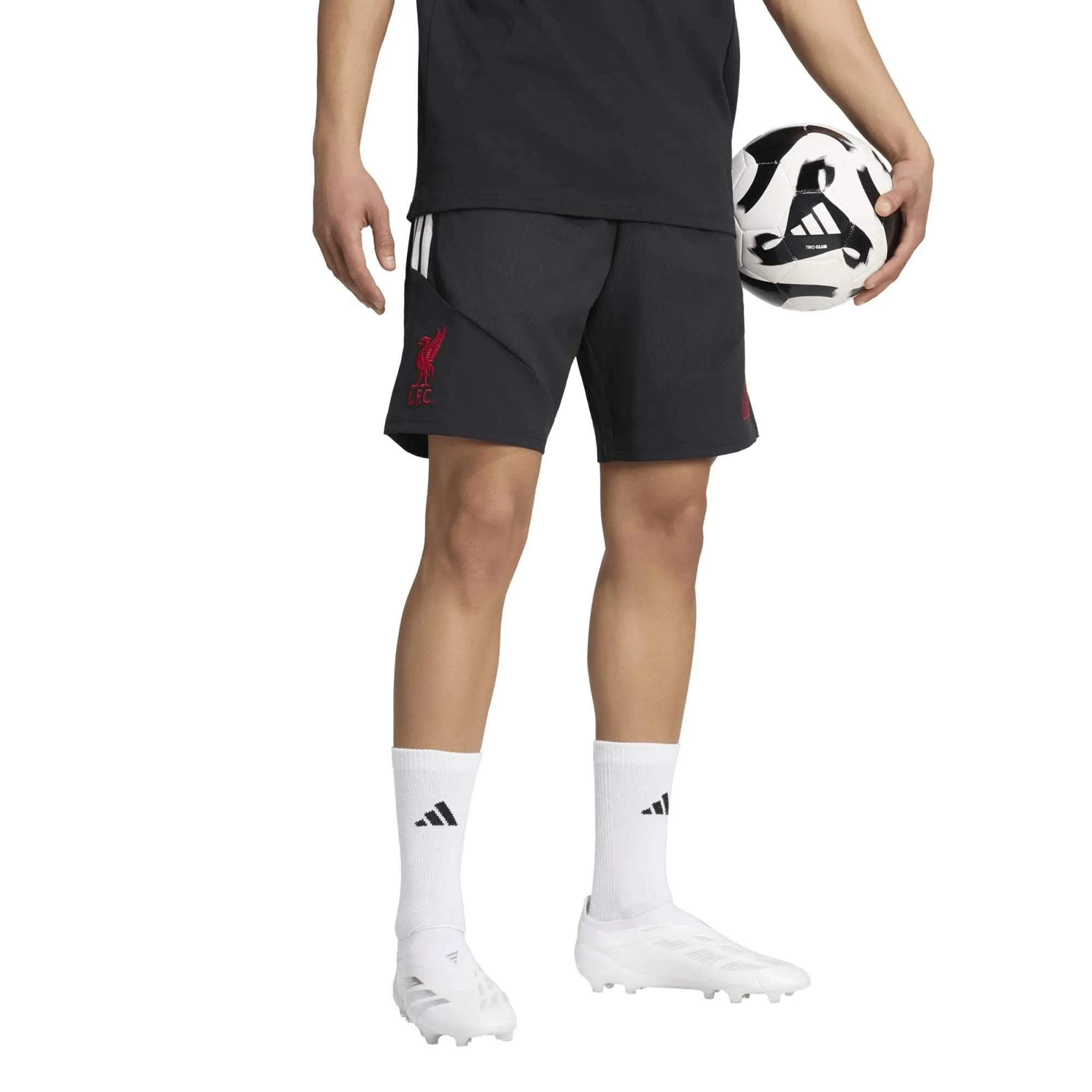 Liverpool adidas Training Down Time Shorts - Black