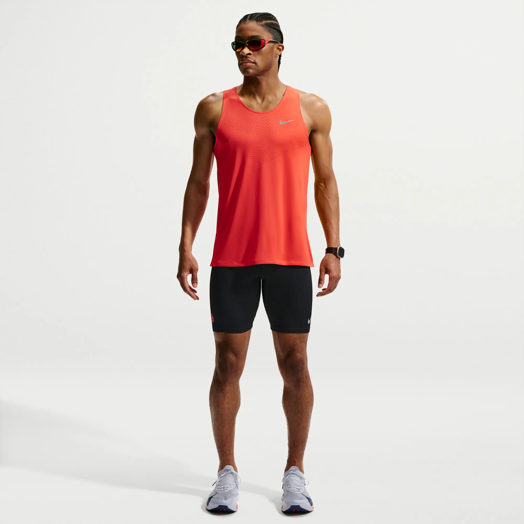 Nike AeroSwift Dri-FIT ADV Brief-Lined 1/2-Length Running Tights - Black