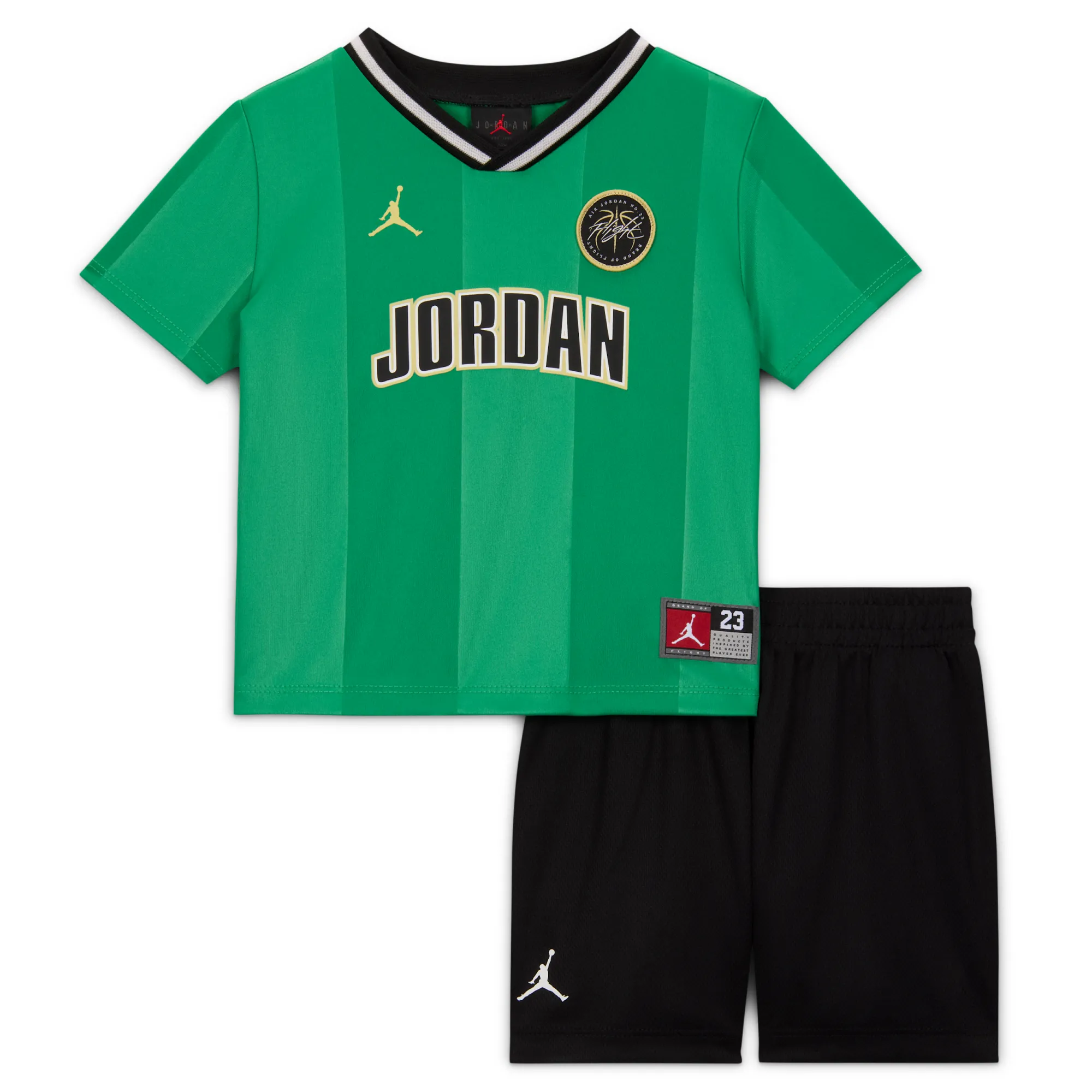 Nike Jordan Baby Sport Shirt and Mesh Shorts Set - Black