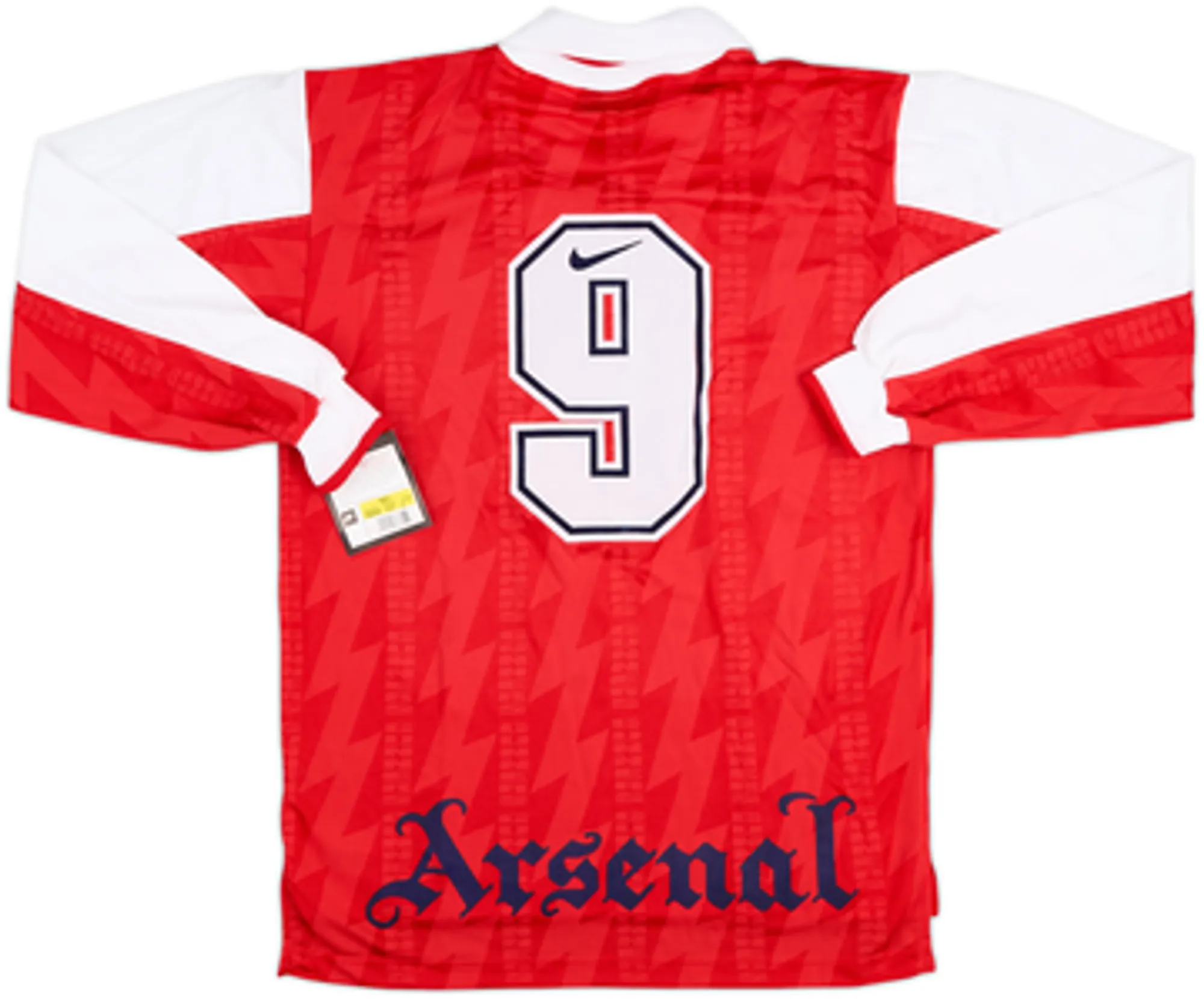 1994-96 Arsenal Player Issue Home L/S Shirt #9 (M)