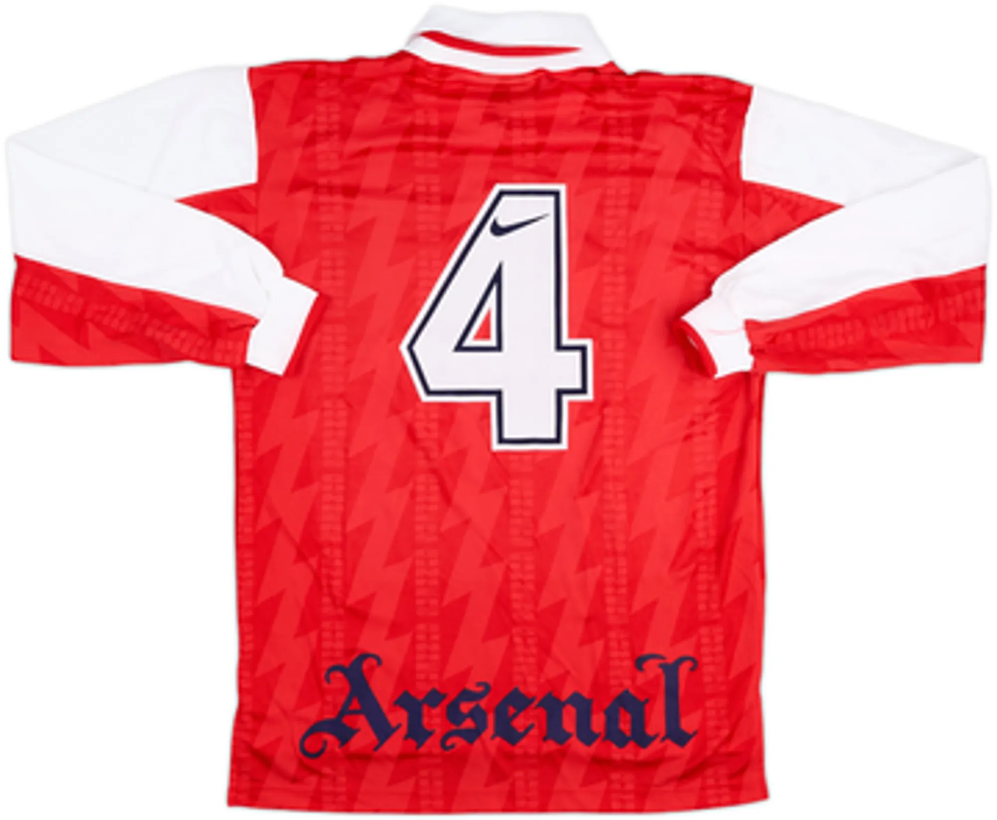 1994-96 Arsenal Player Issue Home L/S Shirt #4 (S)