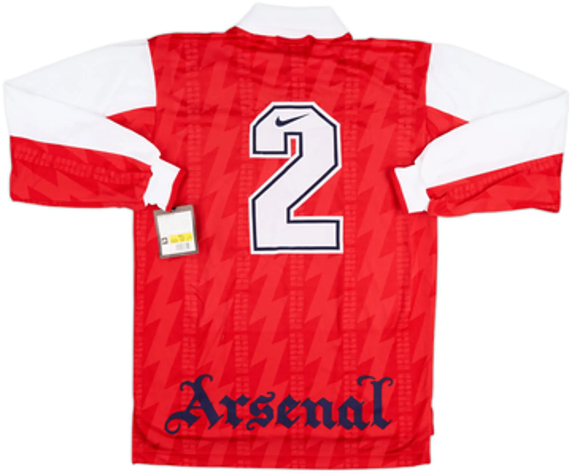 1994-96 Arsenal Player Issue Home L/S Shirt #2 (M)