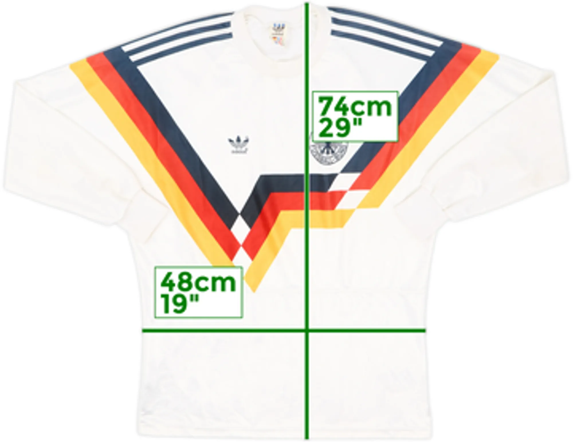 1988-91 West Germany Home L/S Shirt - 8/10 - (M)