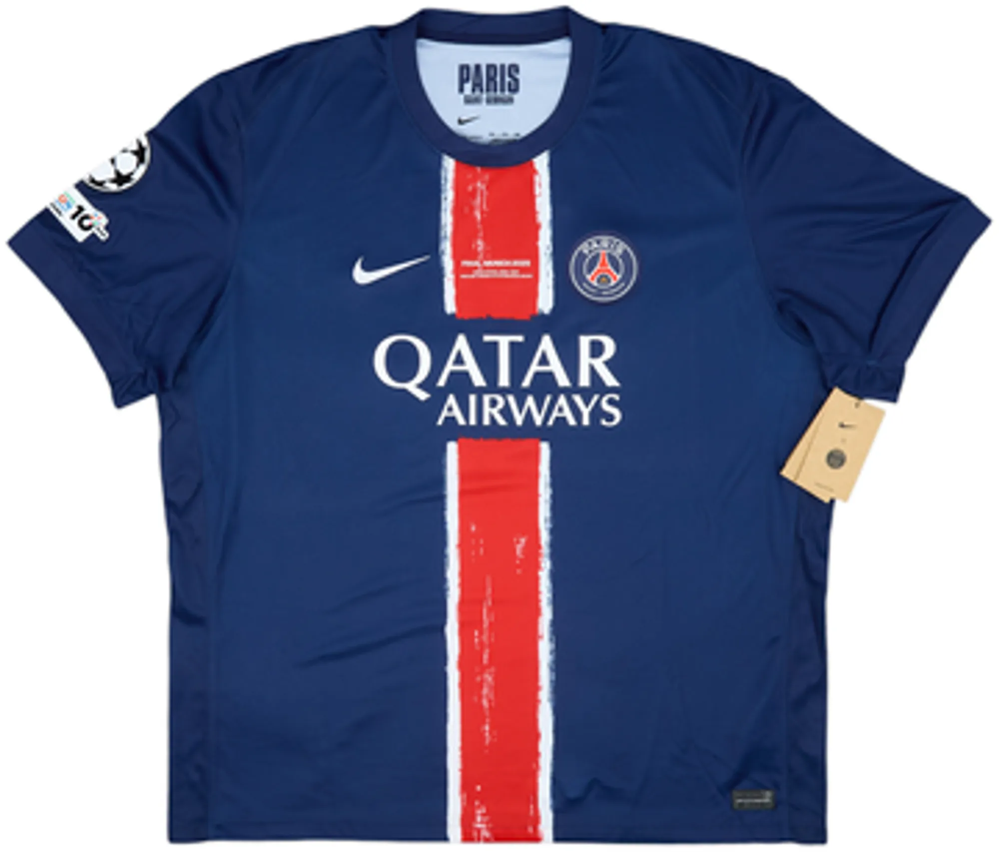 2024-25 Paris Saint-Germain 'Final Munich' Home Shirt D.Doue #14