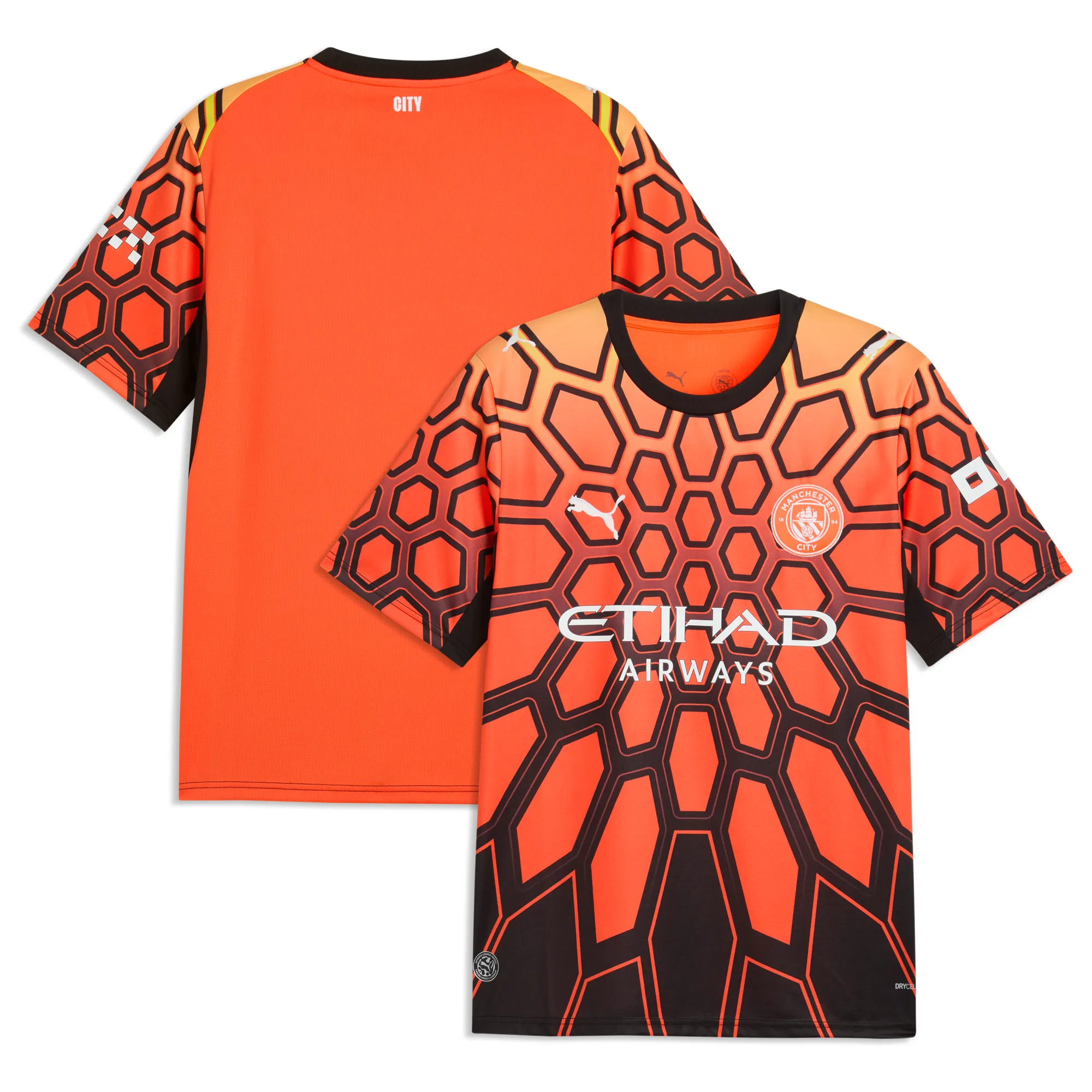 Manchester City 26/27 Goalkeeper Jersey Men in Orange | Size Large