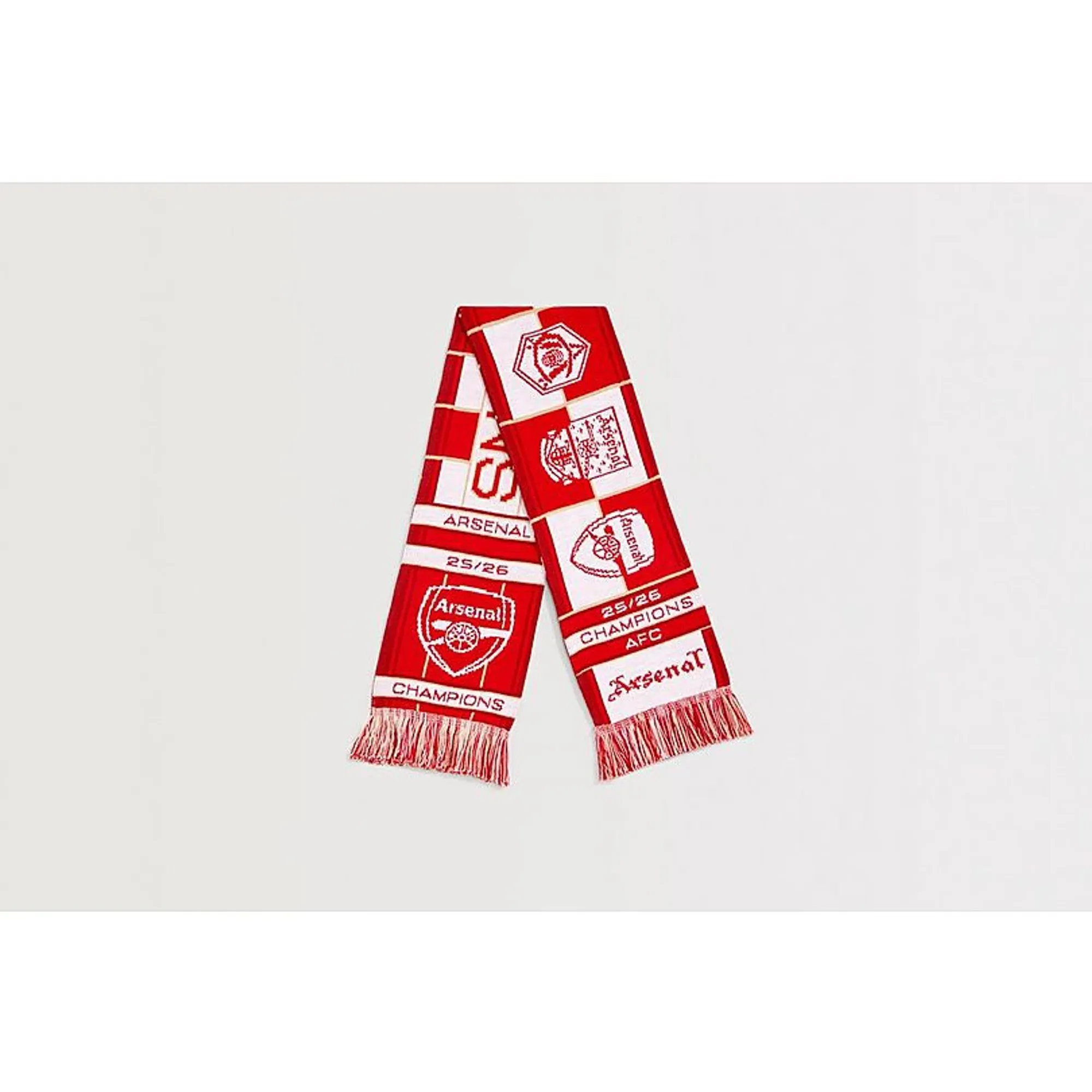 Arsenal Kids Champions 25/26 Scarf, Red