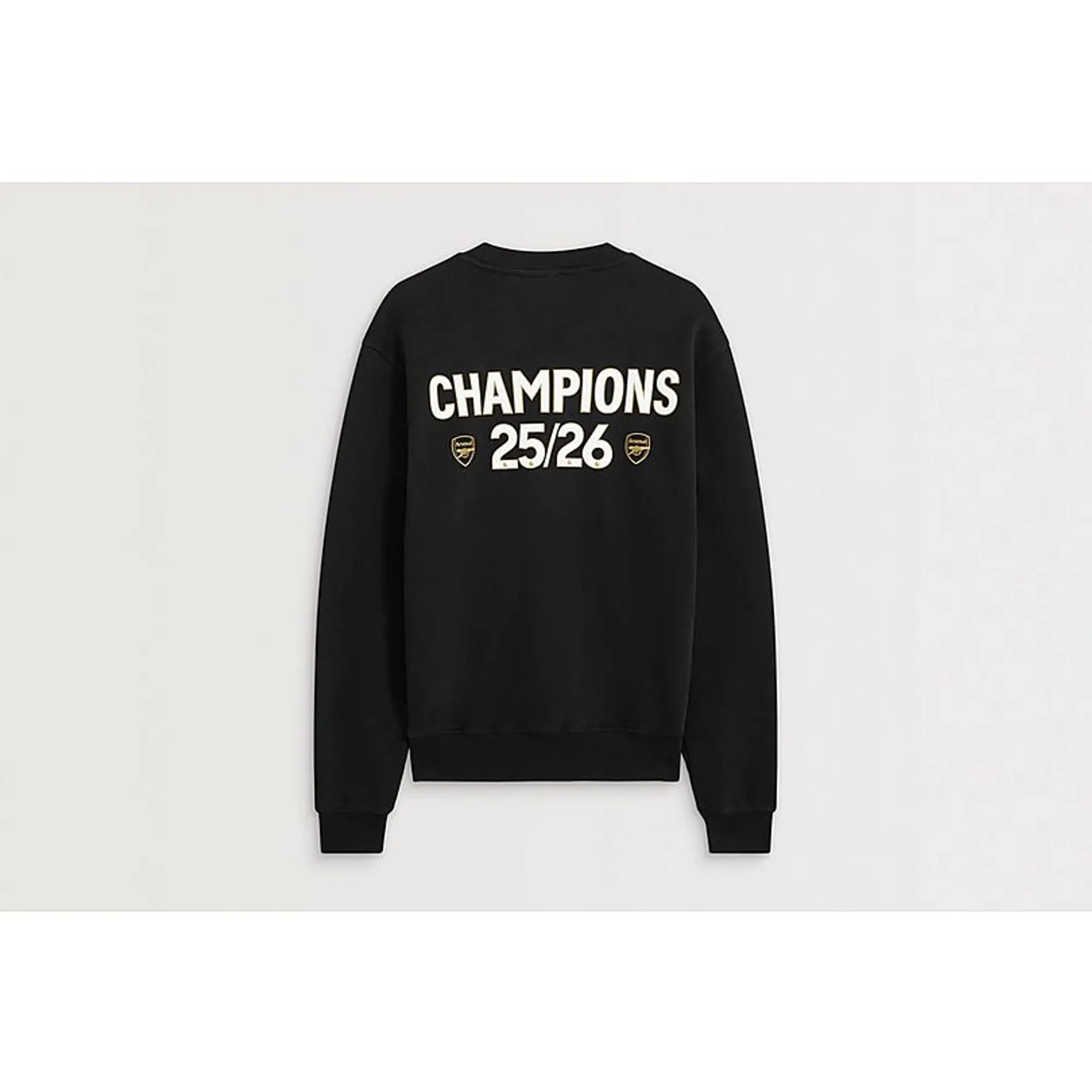 Arsenal Champions 25/26 Black Sweatshirt, Black