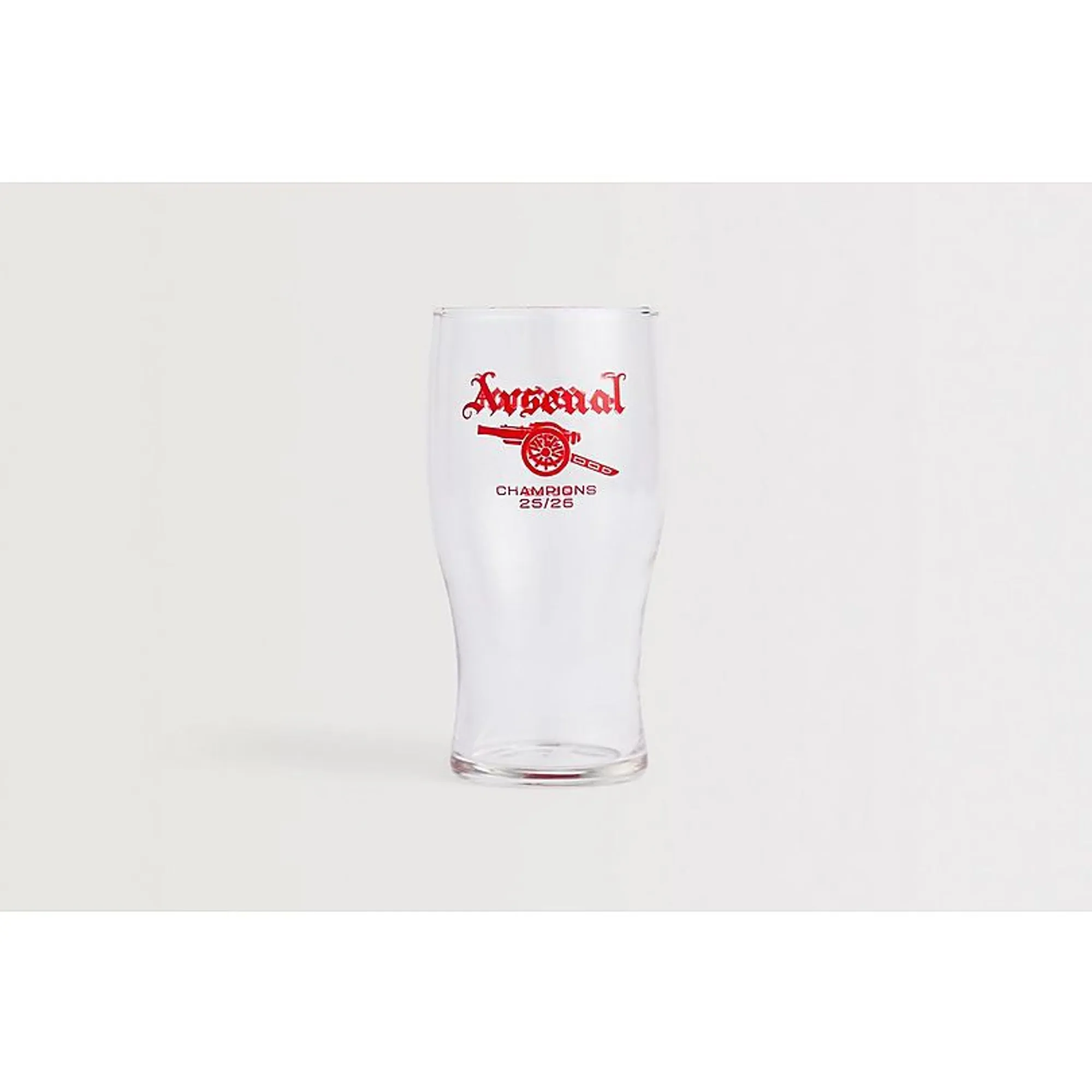 Arsenal Champions 25/26 Pint Glass, Multicolor