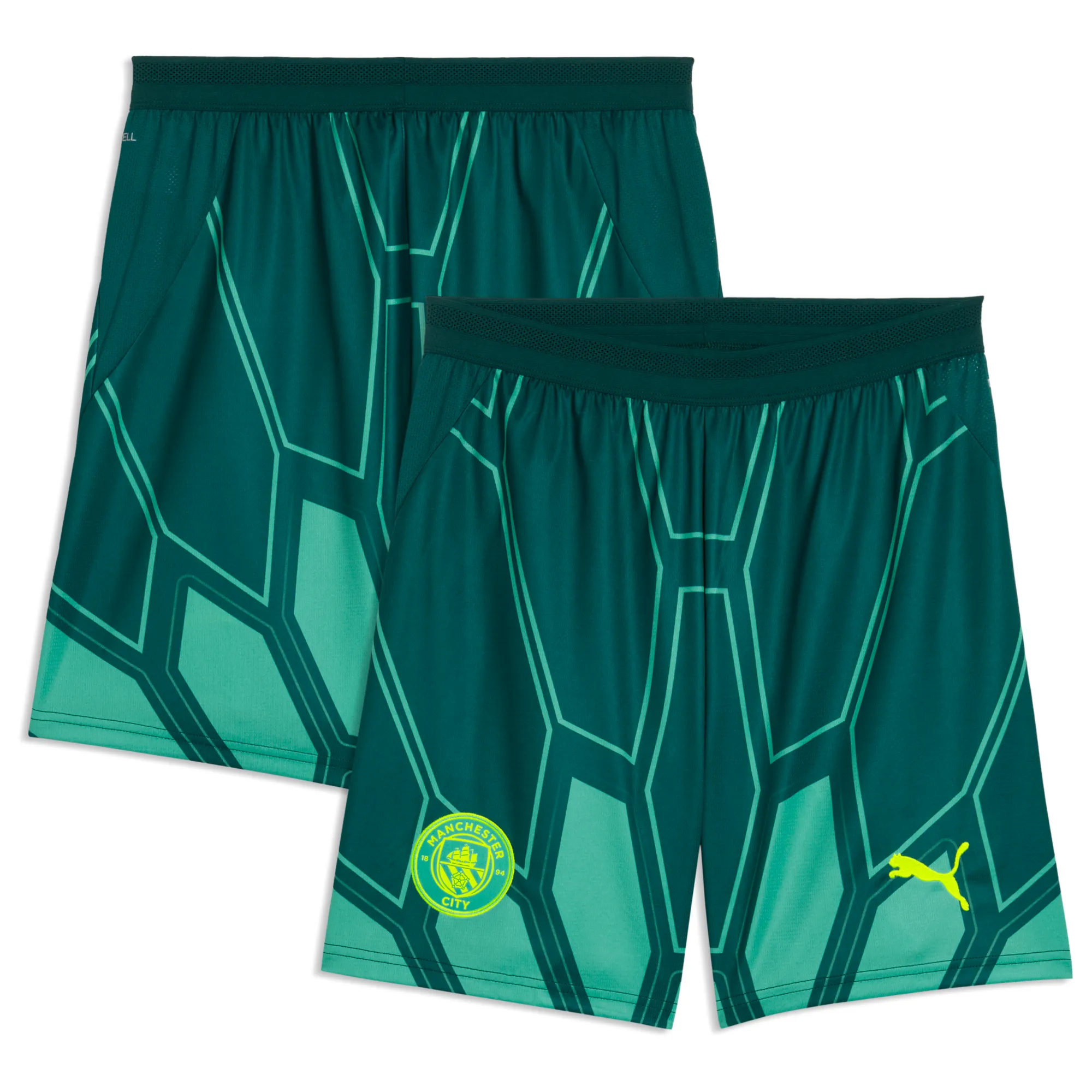 Manchester City 26/27 Goalkeeper Shorts Men in Green | Size 3XL
