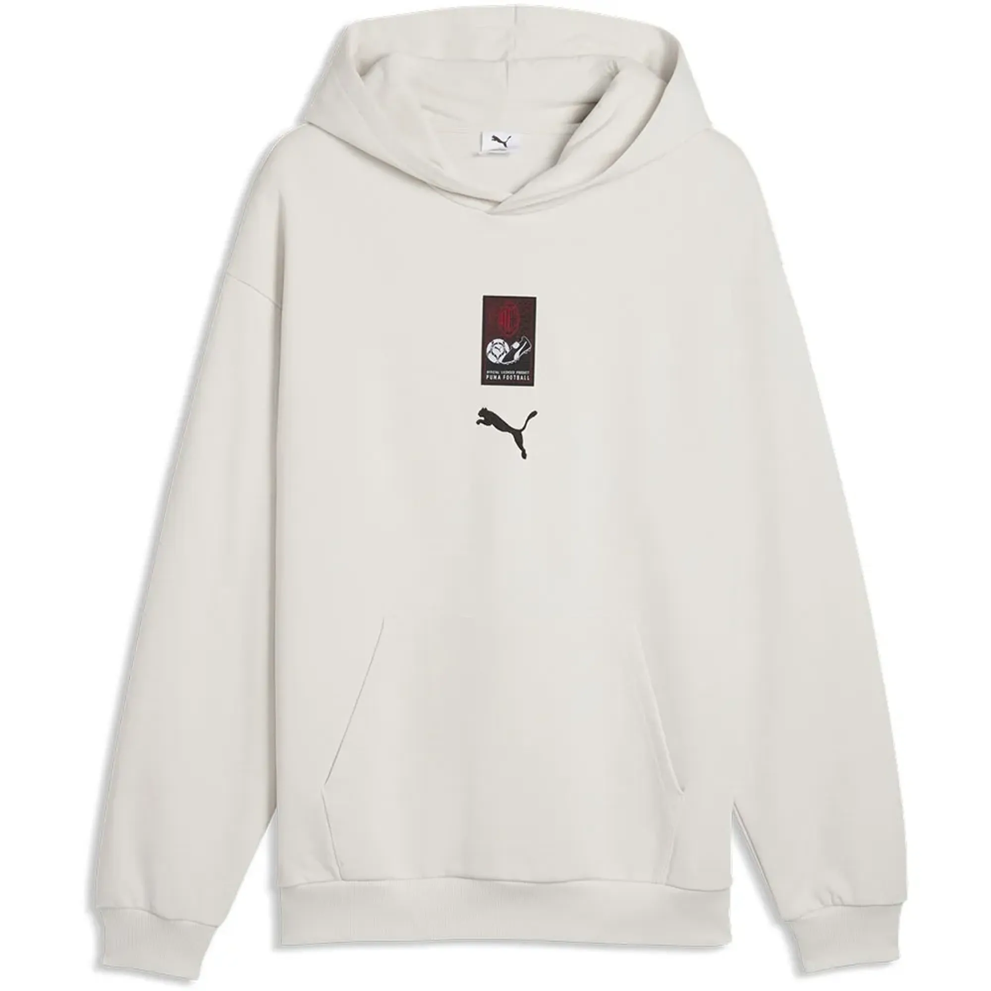 PUMA AC Milan ftblCulture Relaxed Hoodie Men in Gray | Size 3XL