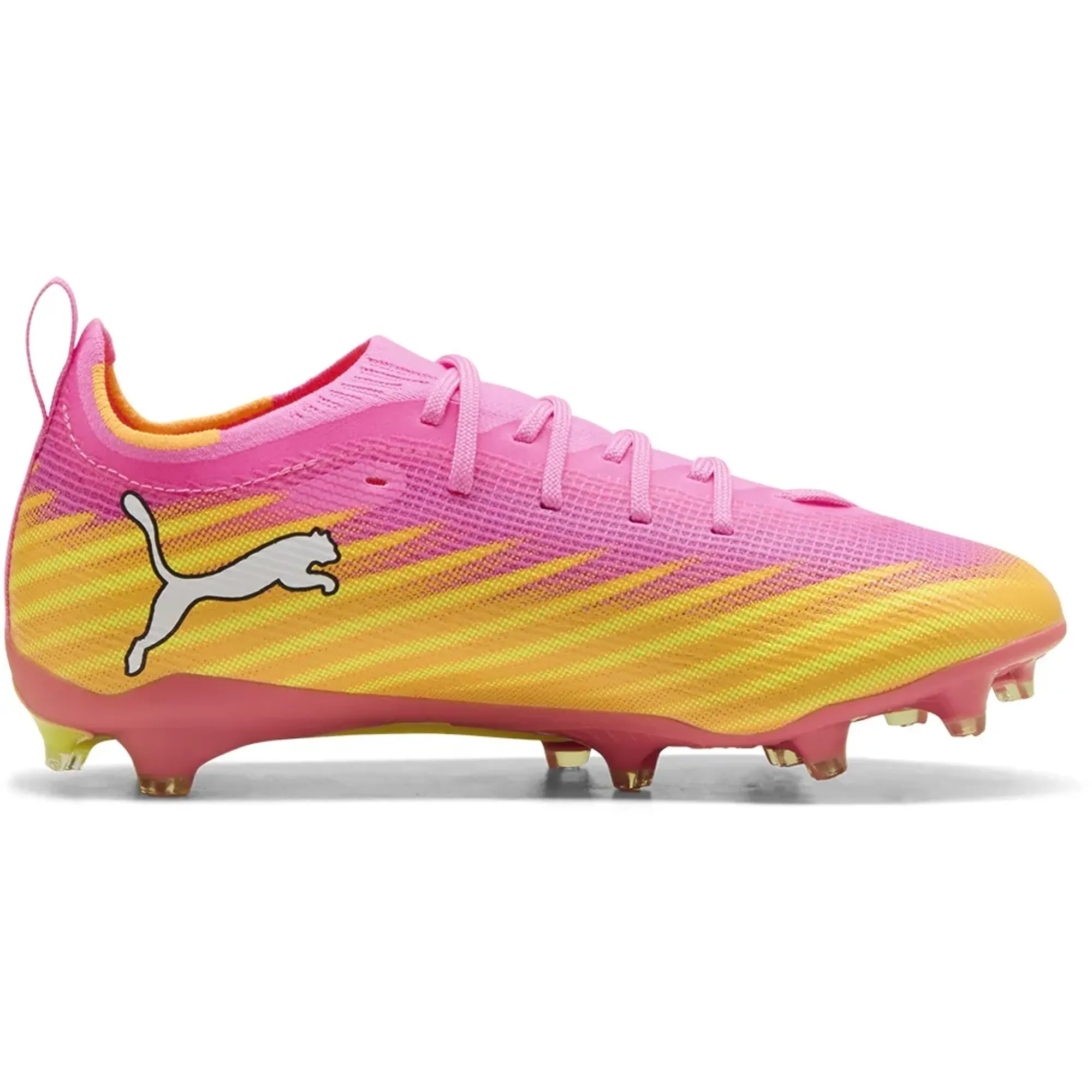 PUMA ULTRA 6 PRO FG/AG Football Boots Youth in Pink | Size 1