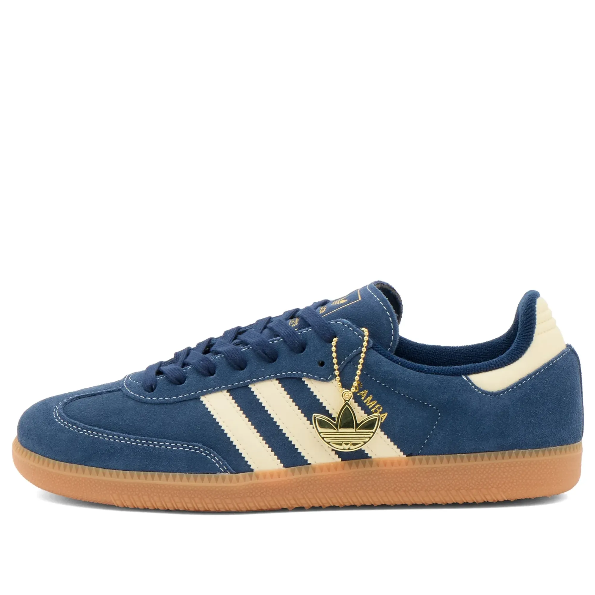 Adidas Men's Samba OG Sneaker Night Indigo/Warm Vanilla/Gum