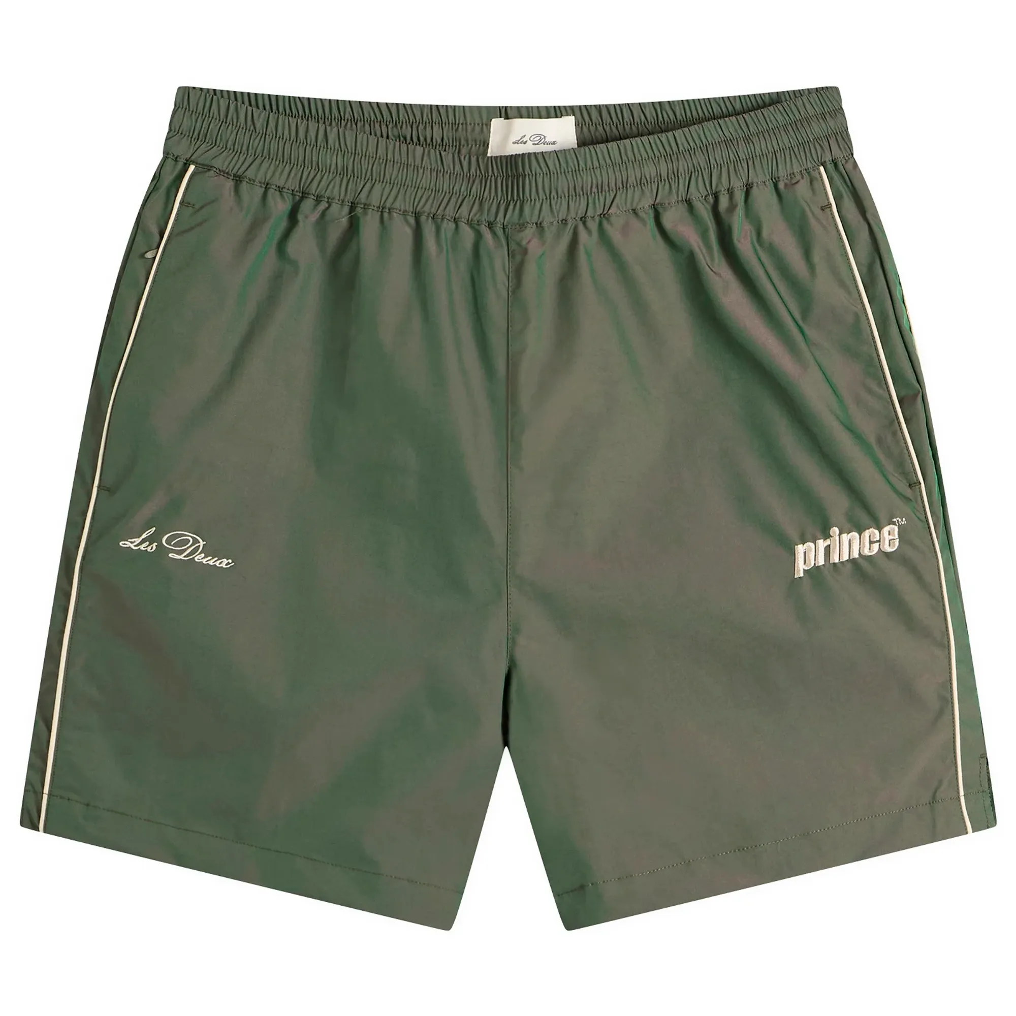 Les Deux Men's Prince Shiny Shorts Pineneedle Green