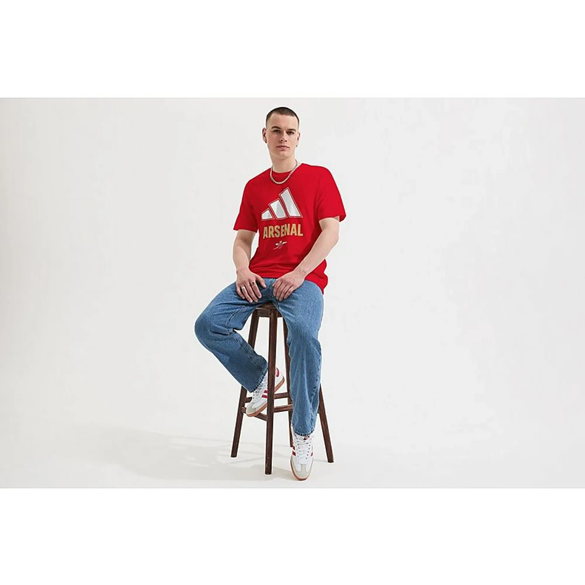Arsenal adidas 25/26 Red Premier League Champions T-Shirt, Red