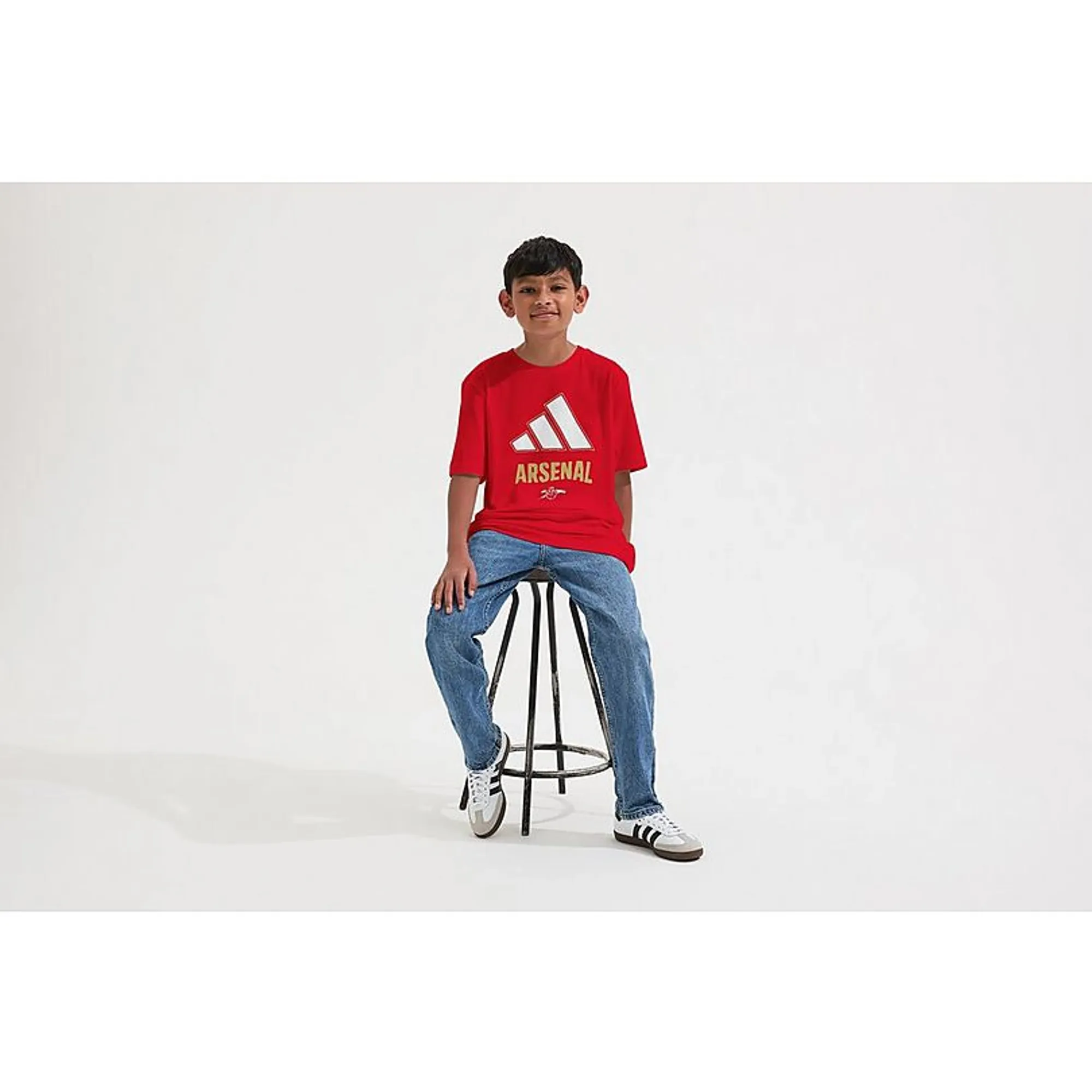 Arsenal adidas Kids 25/26 Red Premier League Champions T-Shirt, Red