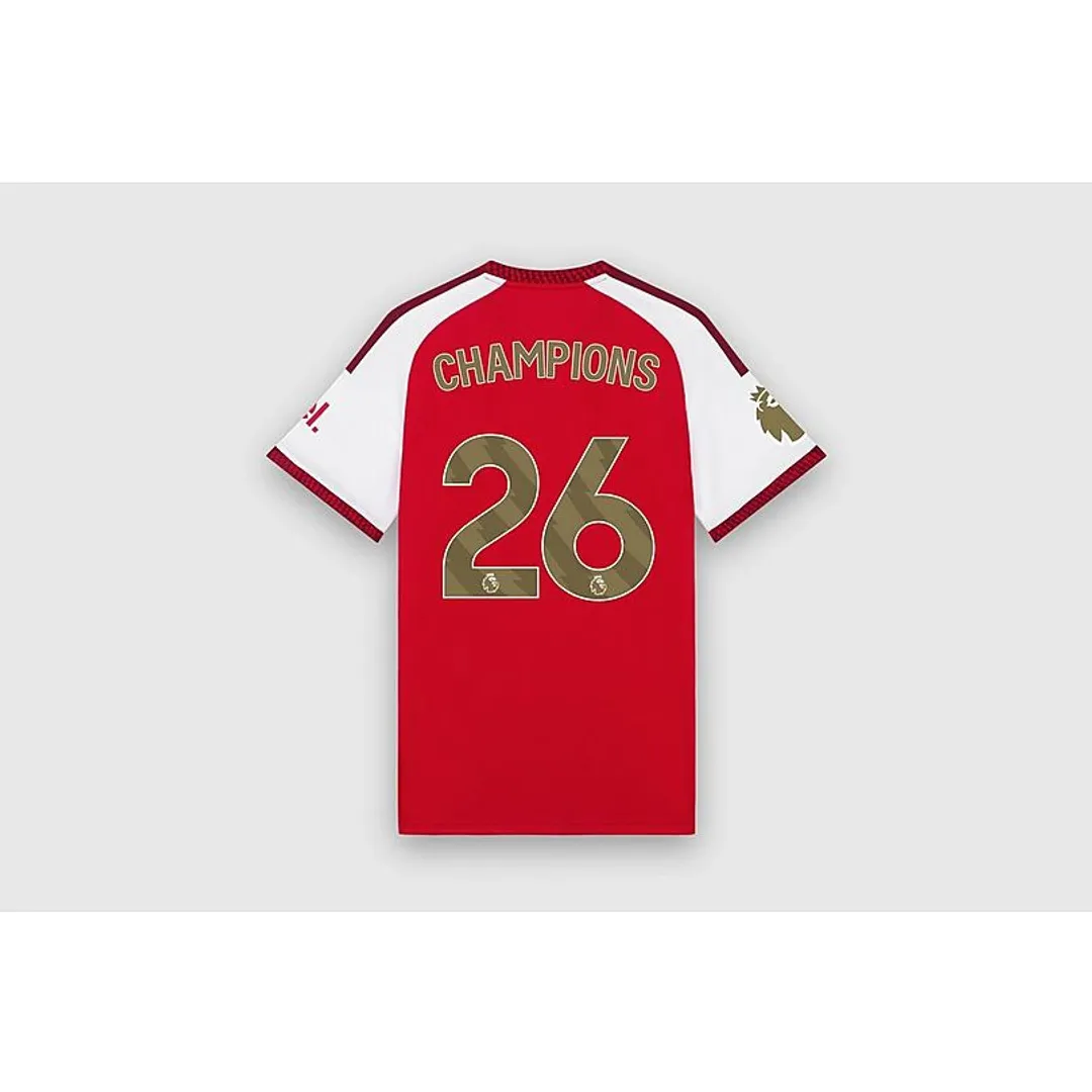 Arsenal adidas Premier League Champions Home Shirt, Red