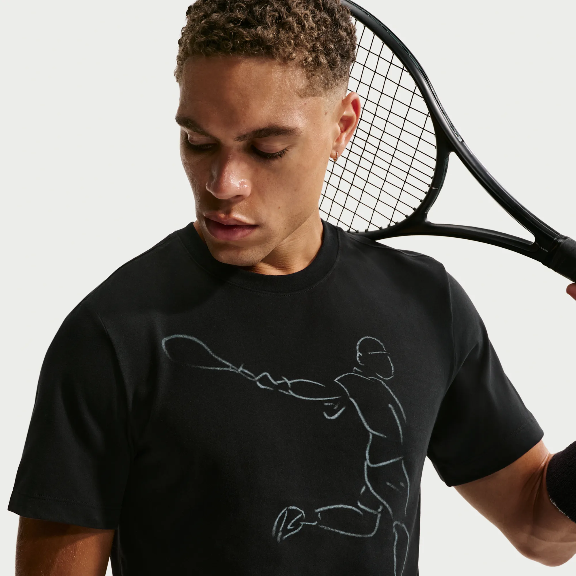 NikeCourt Men's Dri-FIT Tennis T-Shirt - Black