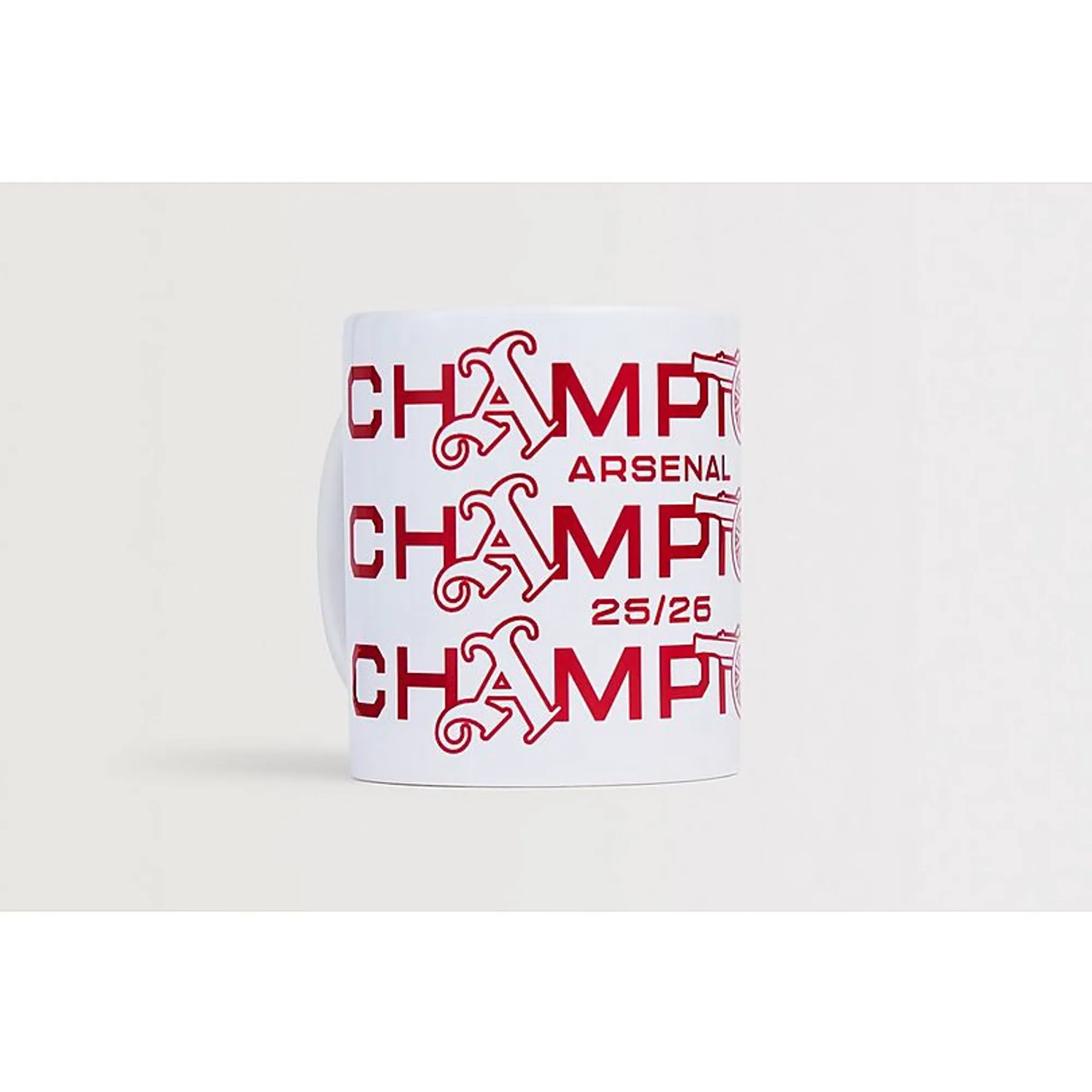 Arsenal Champions 25/26 Mug, White