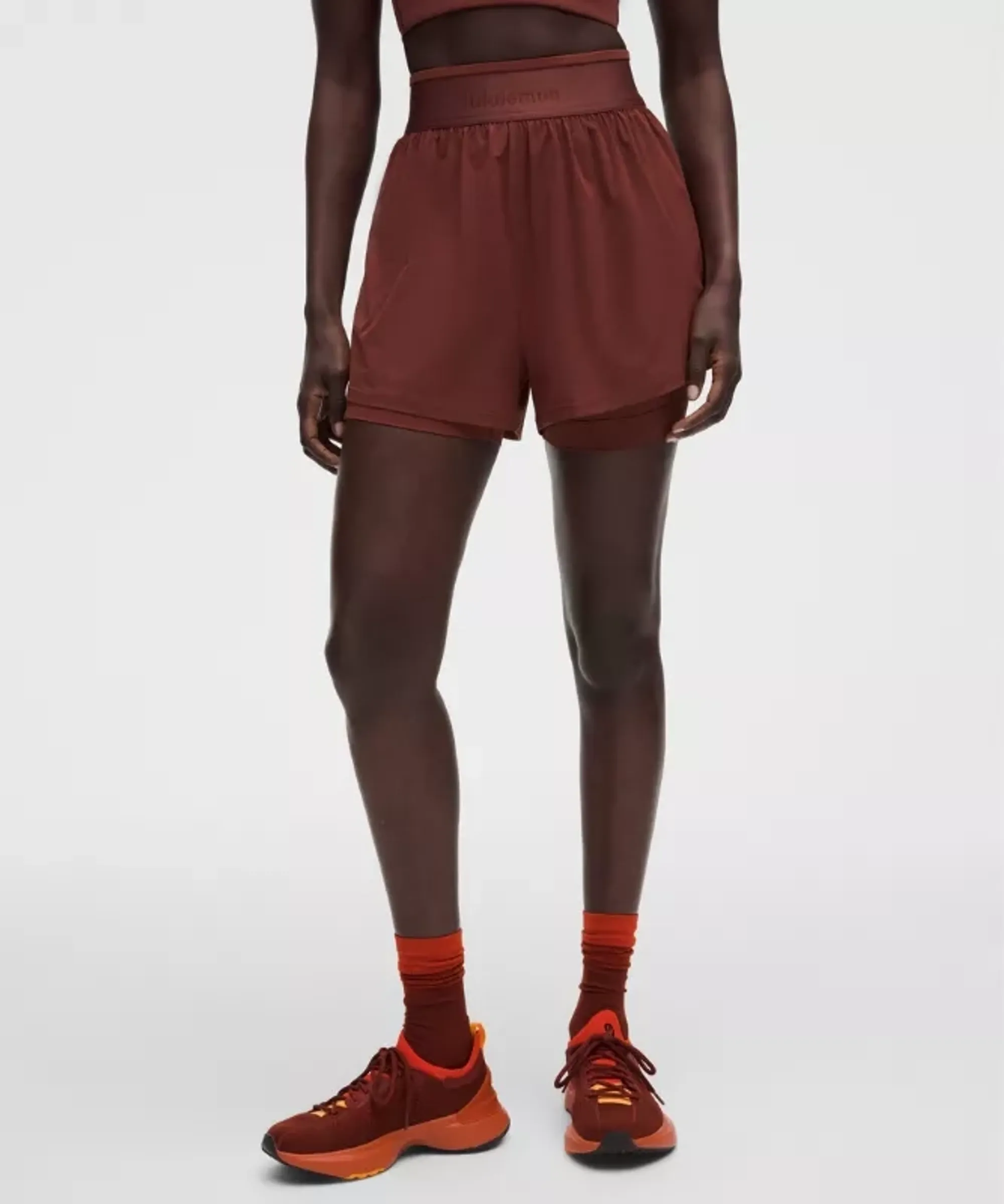 lululemon – Women's License to Train Super-High-Rise Lined Shorts – 3.5" – Color Red – Size Medium