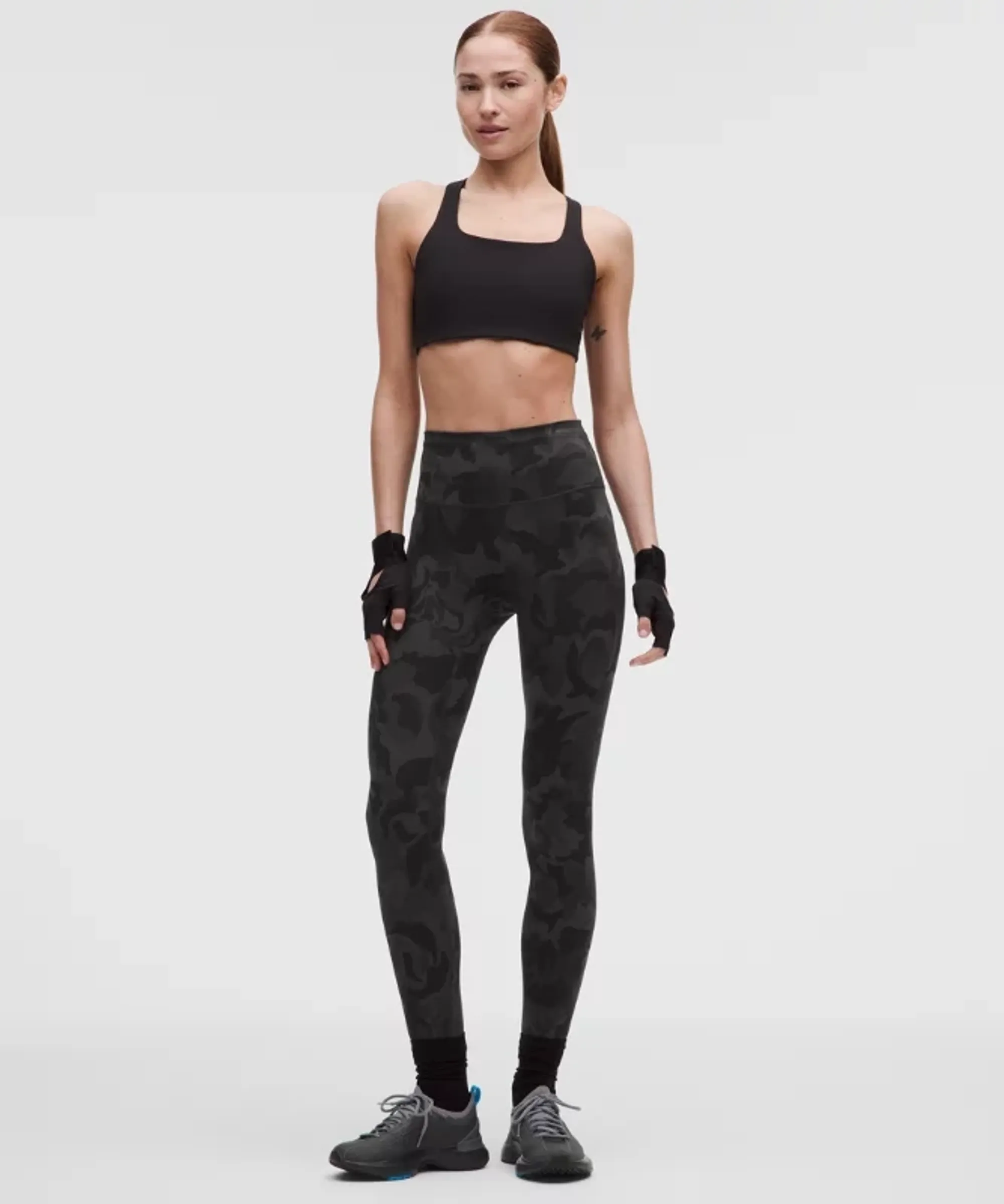 lululemon – Women's Wunder Train No Line High-Rise Tight Leggings – 25" – Color Camo/Black – Size 4