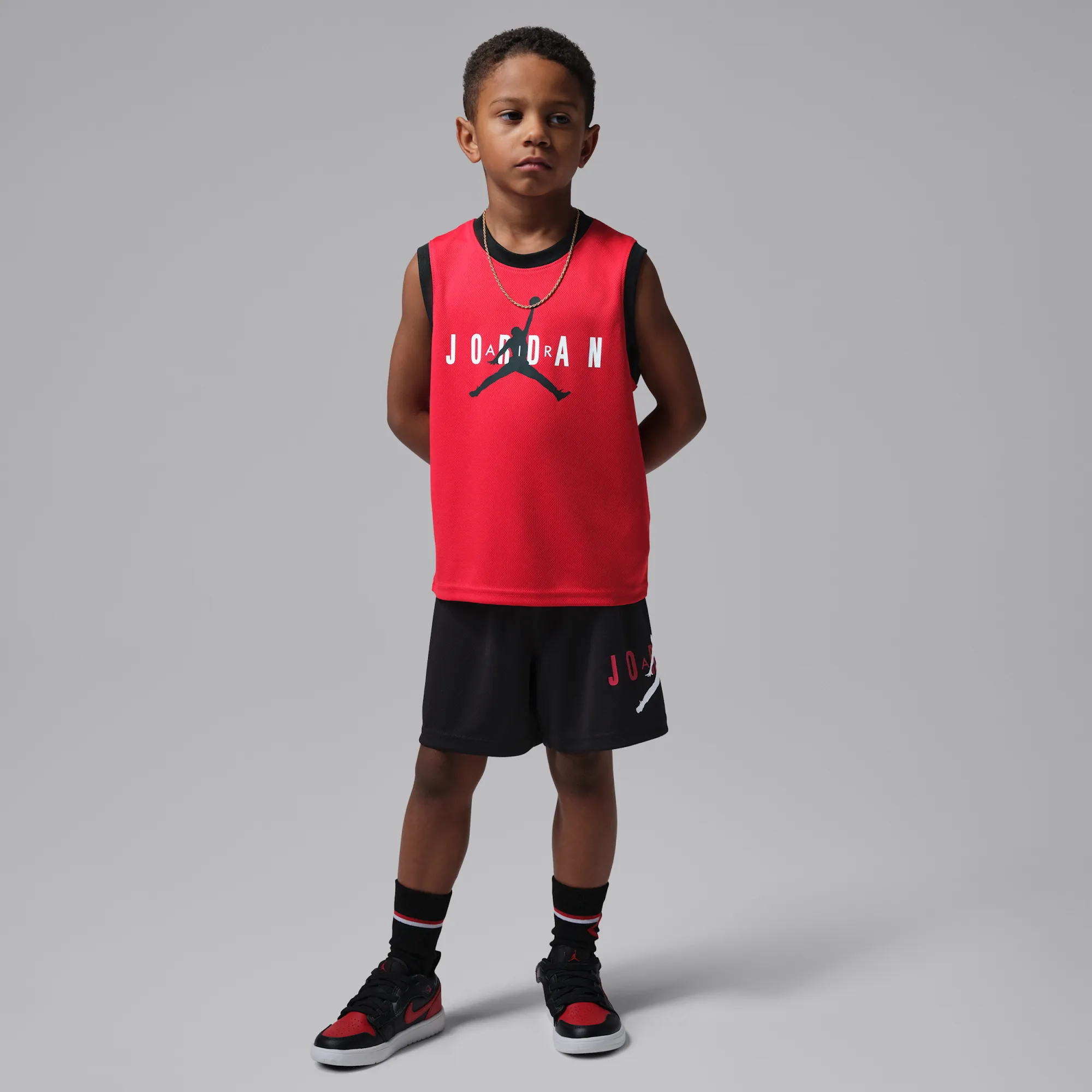 Nike Jordan Younger Kids' 2-Piece Jersey and Shorts Set - Black