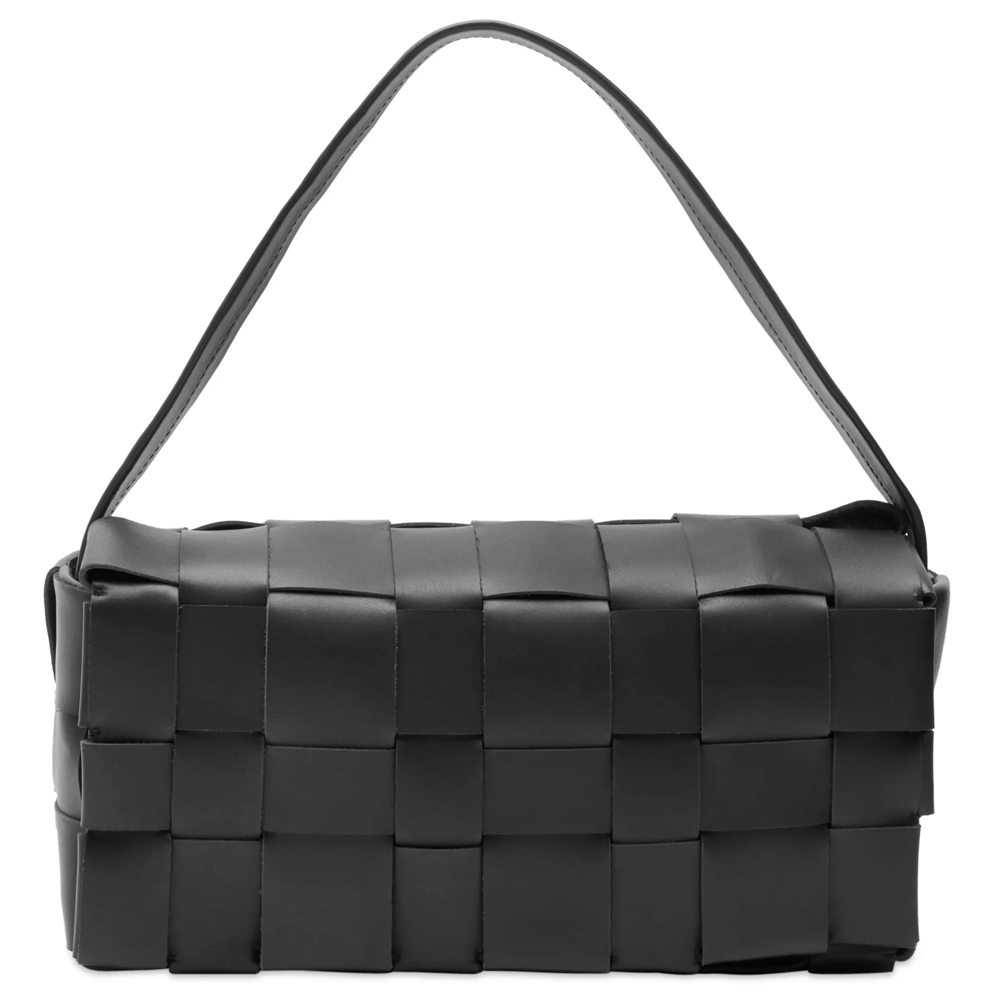 ST. Agni Women's Woven Envelope Slim Tote Black