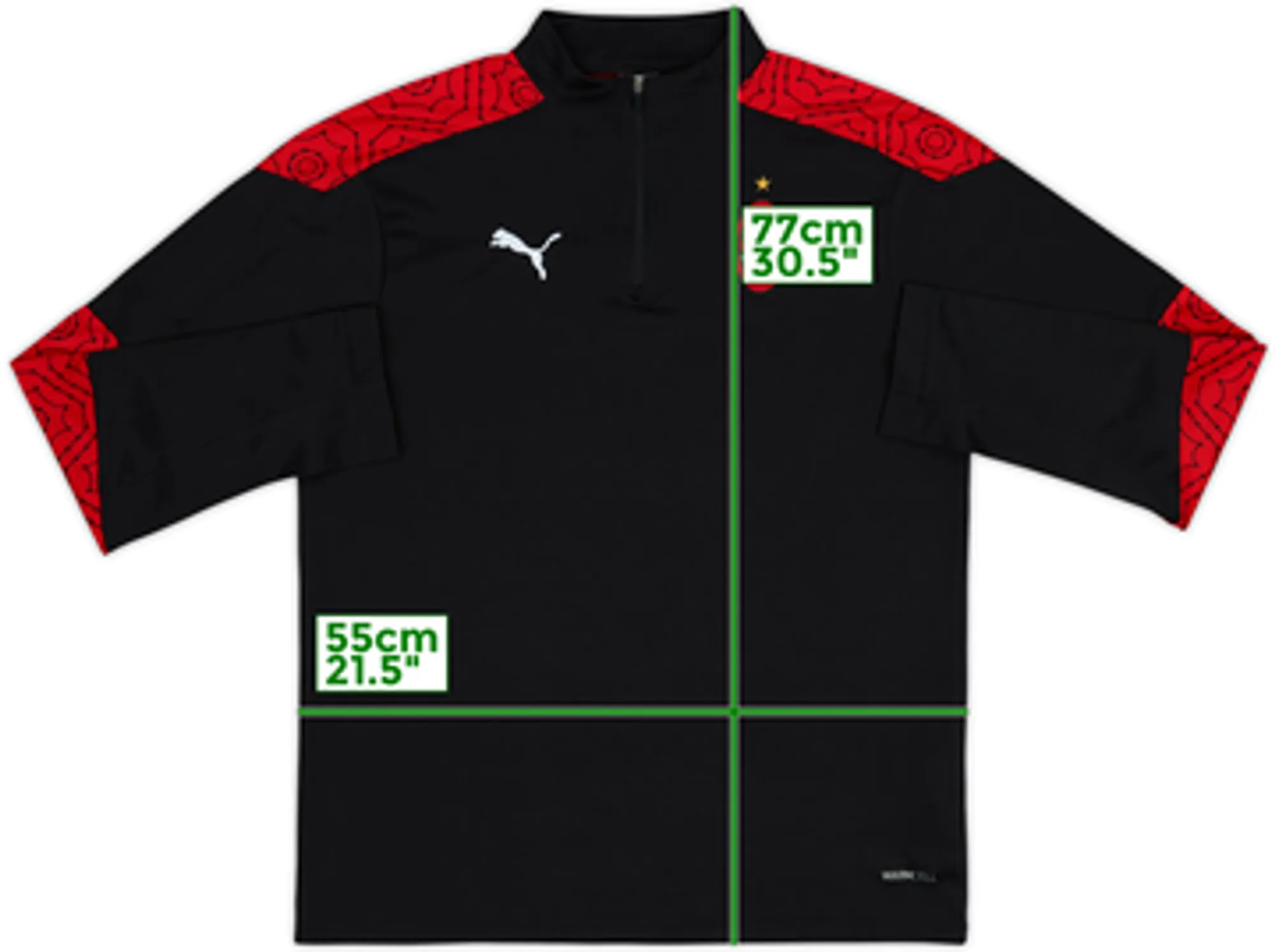2017-18 AC Milan Puma 1/4 Zip Drill Top - 7/10 - (XL)