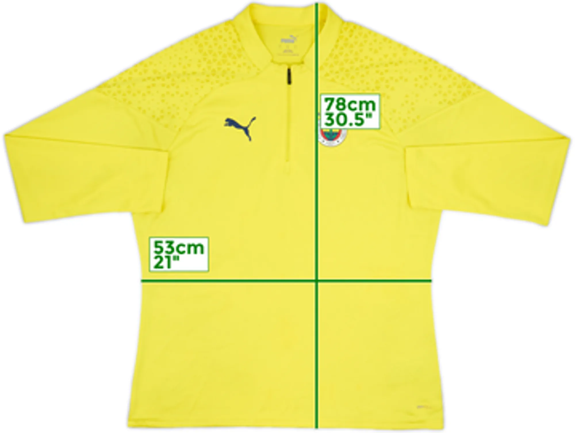 2023-24 Fenerbahce Puma 1/4 Zip Drill Top - 6/10 - (L)