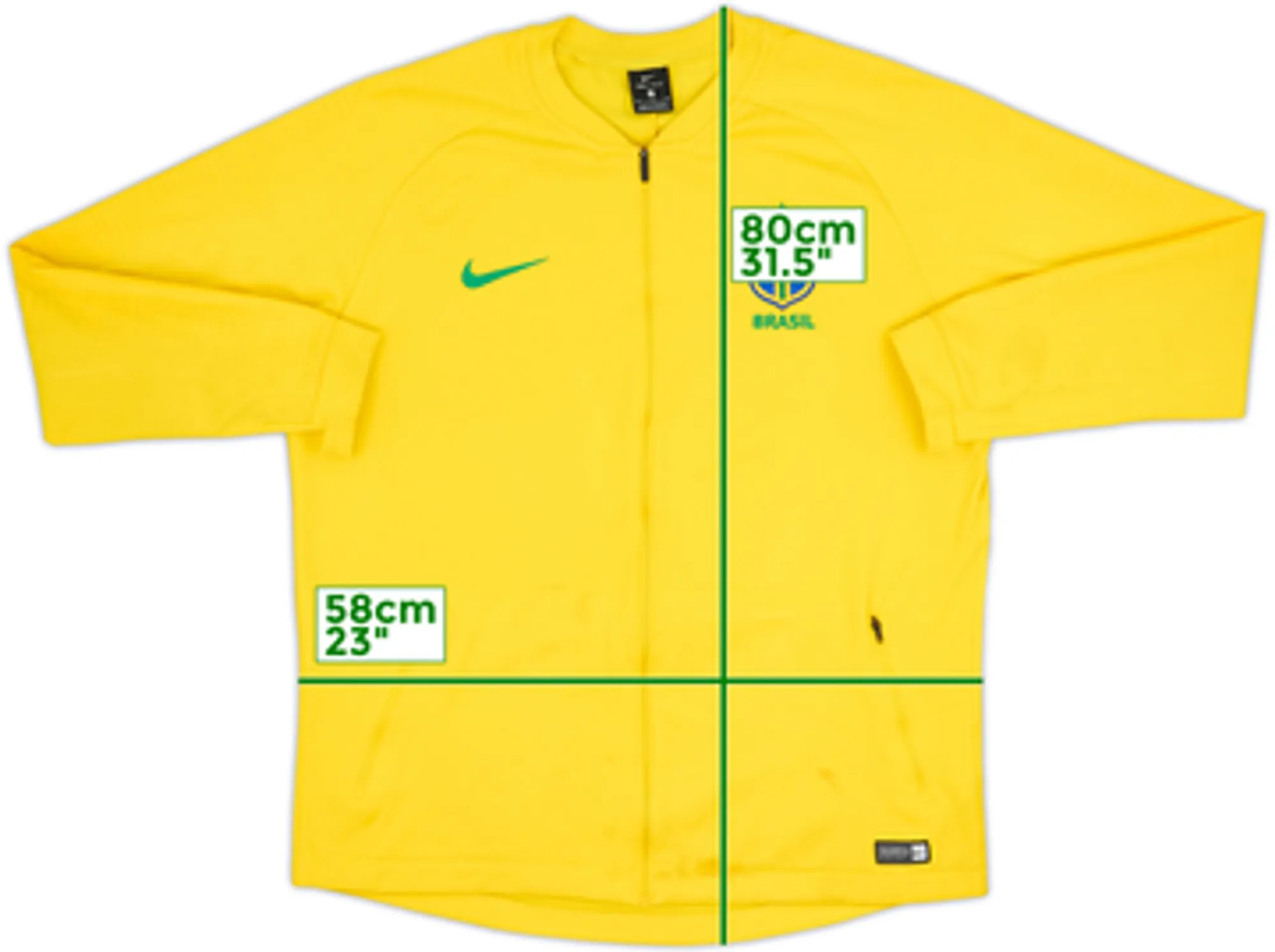 2018-19 Brazil Nike Track Jacket - 5/10 - (XL)