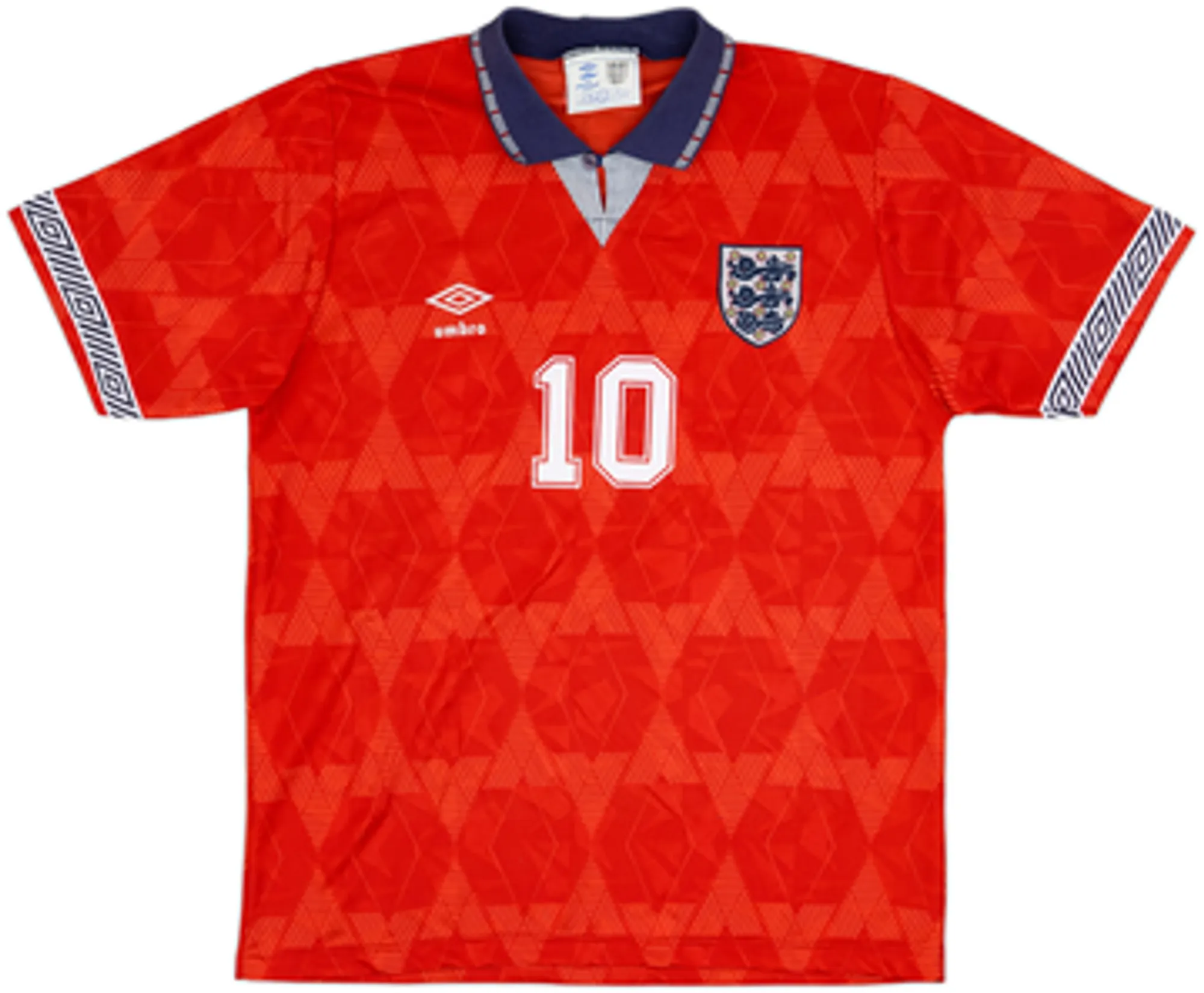 1990-93 England Away Shirt Lineker #10 - 8/10 - (M)