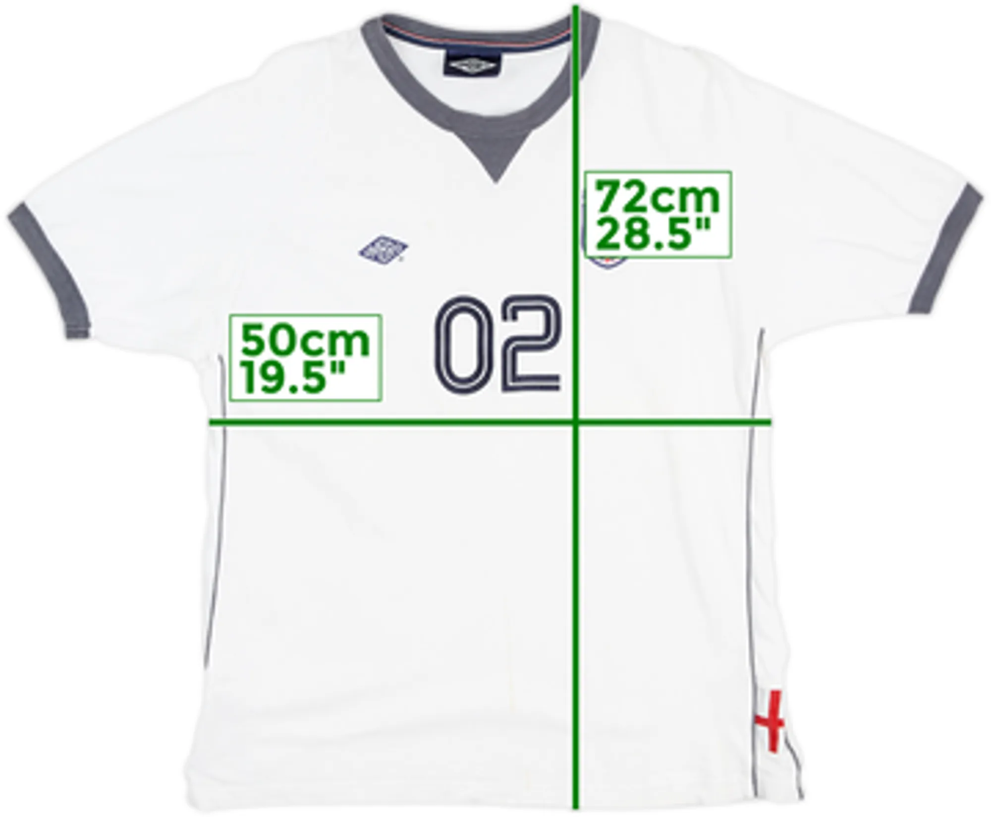 2002 England Umbro Training Shirt #02 - 6/10 - (L)