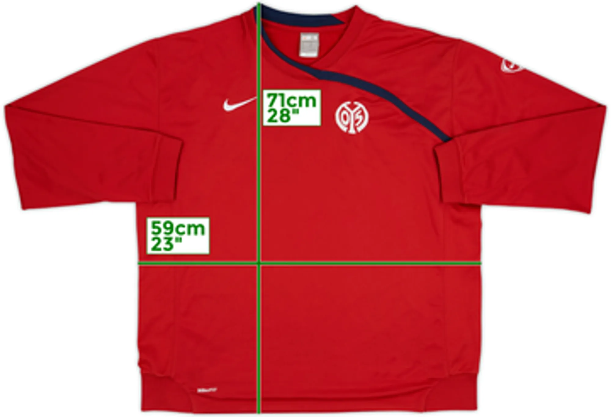 2008-09 Mainz Nike Sweat Top - 8/10 - (XL)