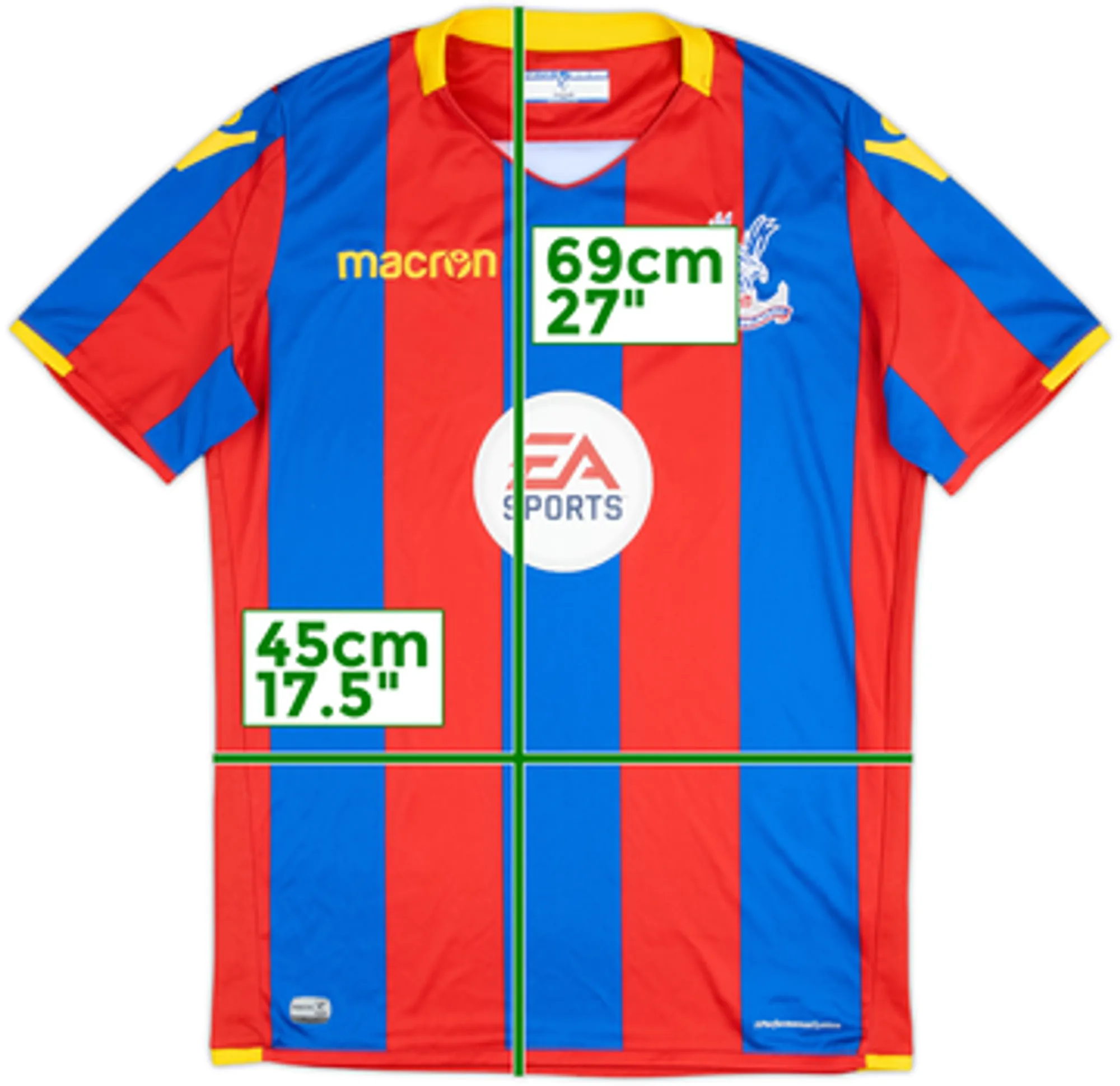 2017-18 Crystal Palace Youth Home Shirt - 8/10 - (S)
