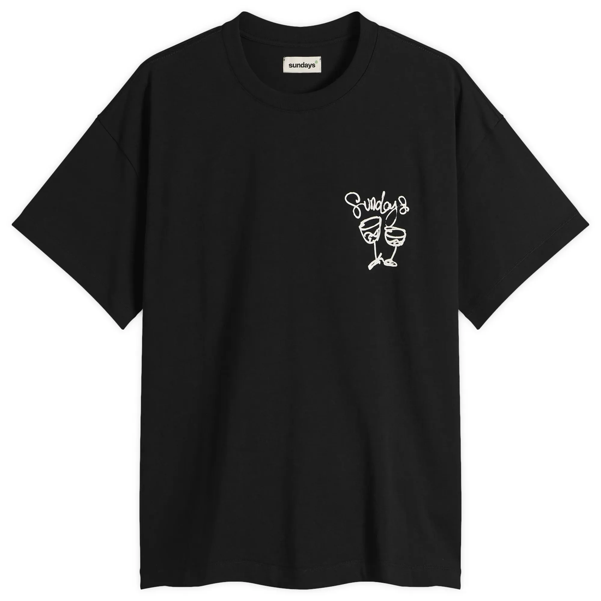 Sundays Men's Wine Tee Black