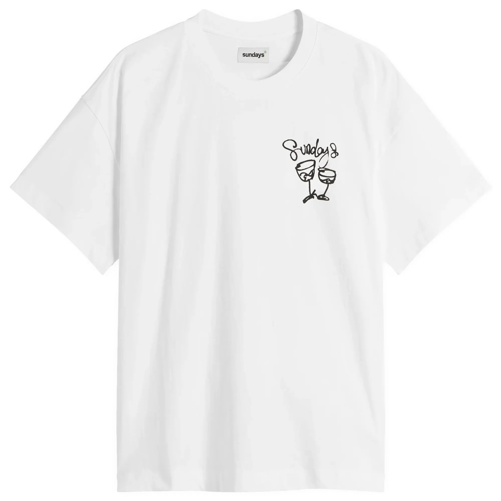Sundays Men's Wine Tee White