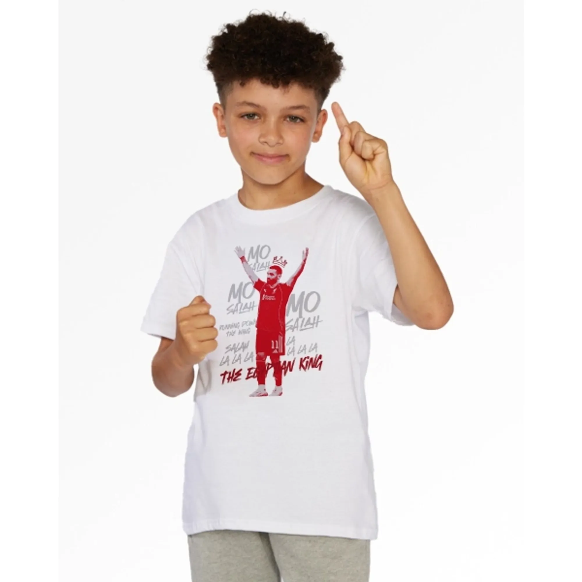 LFC Juniors Mo Salah Egyptian King Tee White