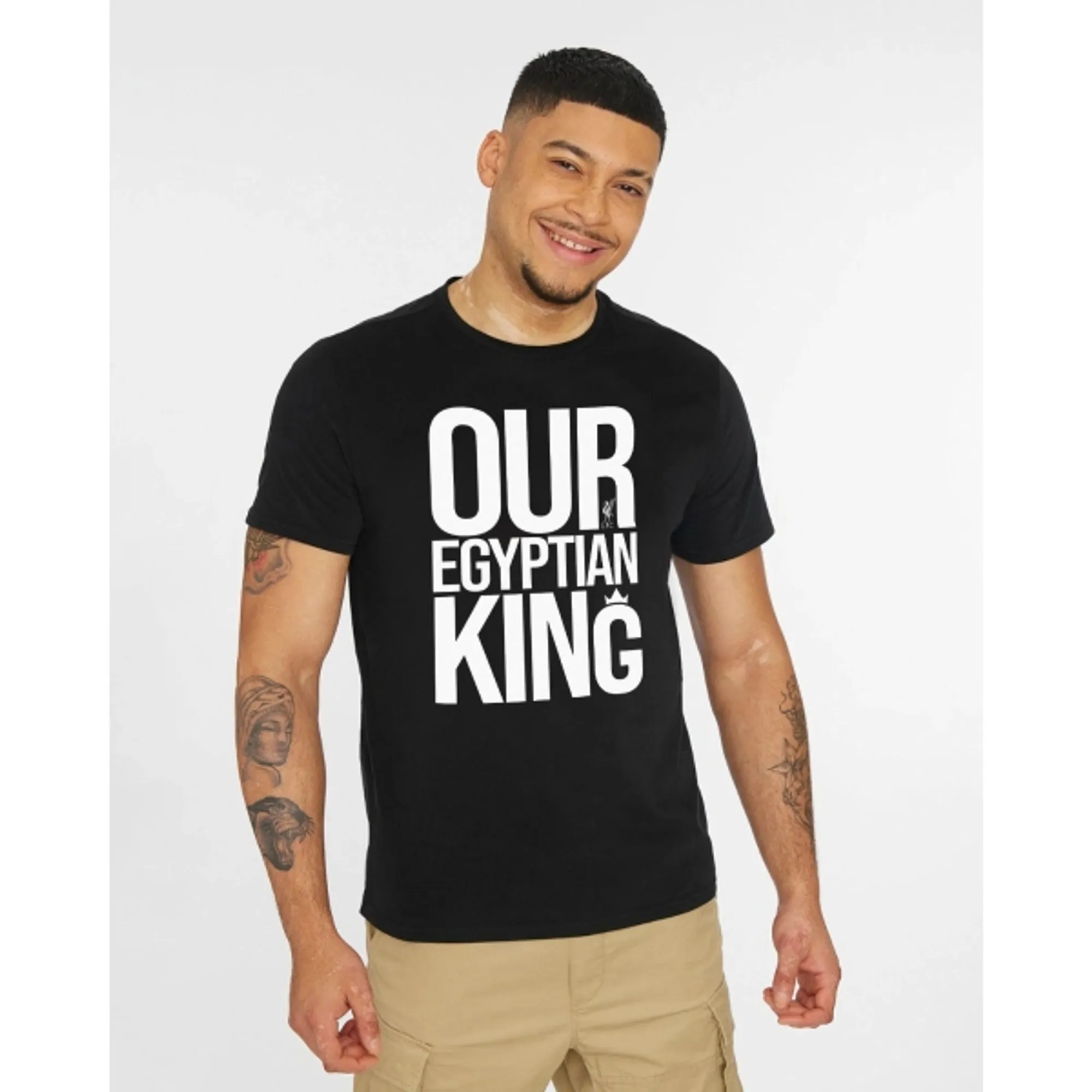 LFC Adults Salah Egyptian King Tee Black