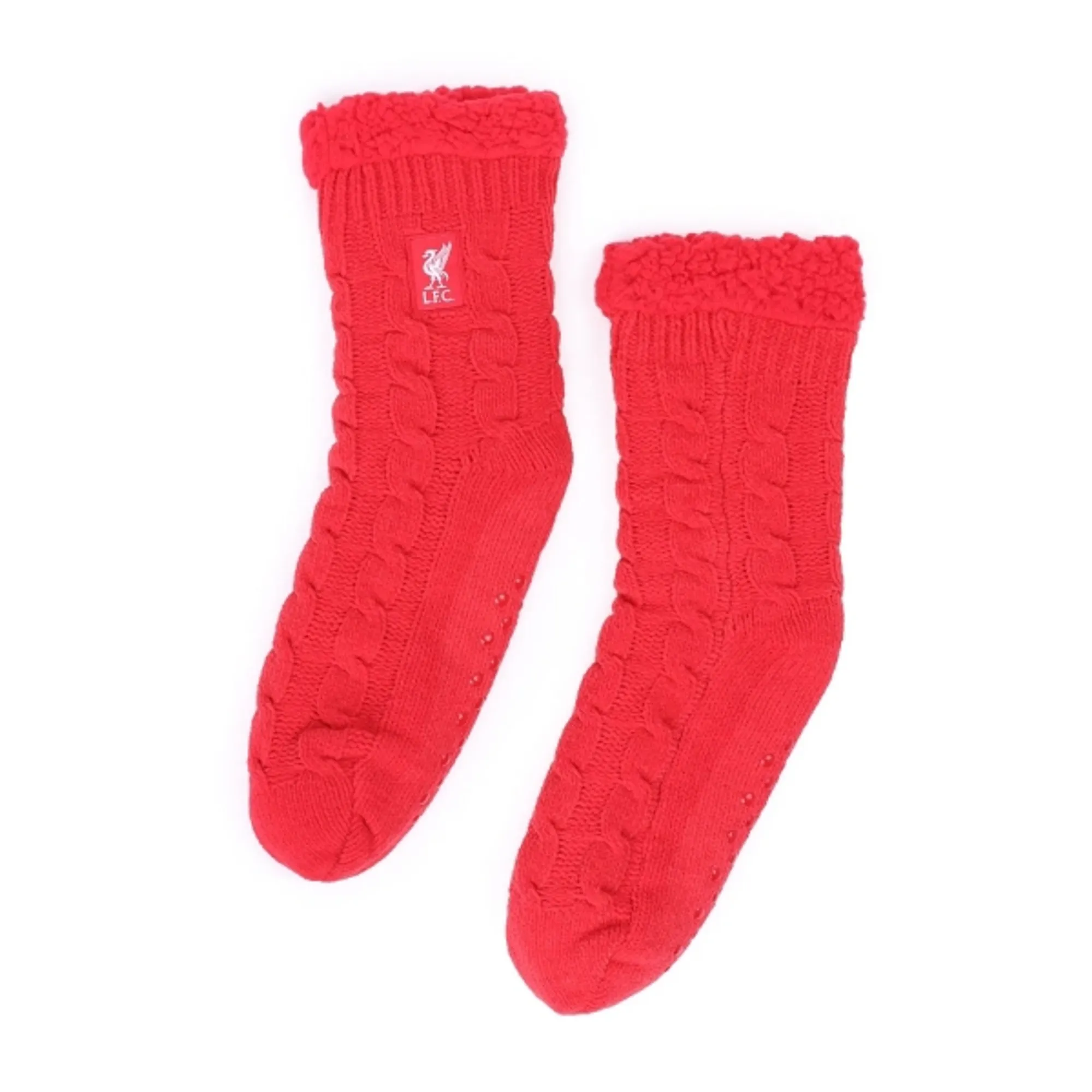 LFC Adult Slipper Socks Red