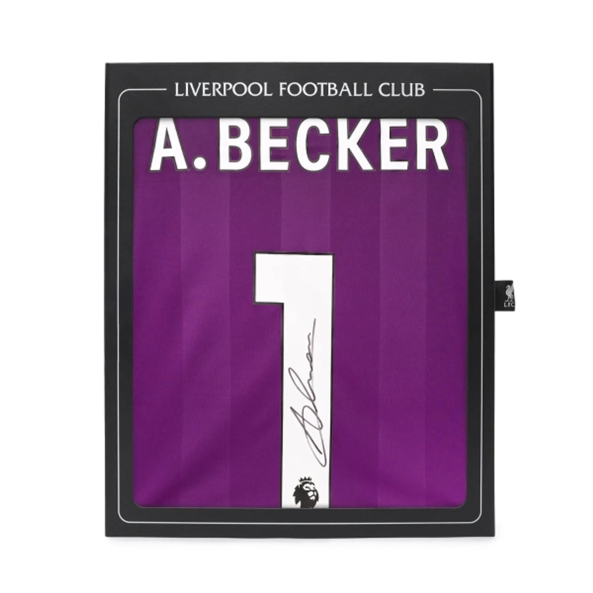 LFC Signed 25/26 Alisson Boxed Limited Edition Purple Goalkeeper Jersey