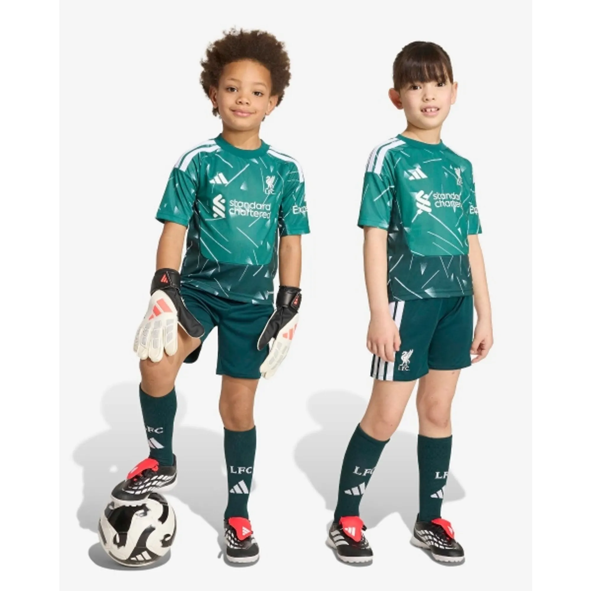 LFC adidas Little Kids 26/27 Home Goalkeeper Mini Kit