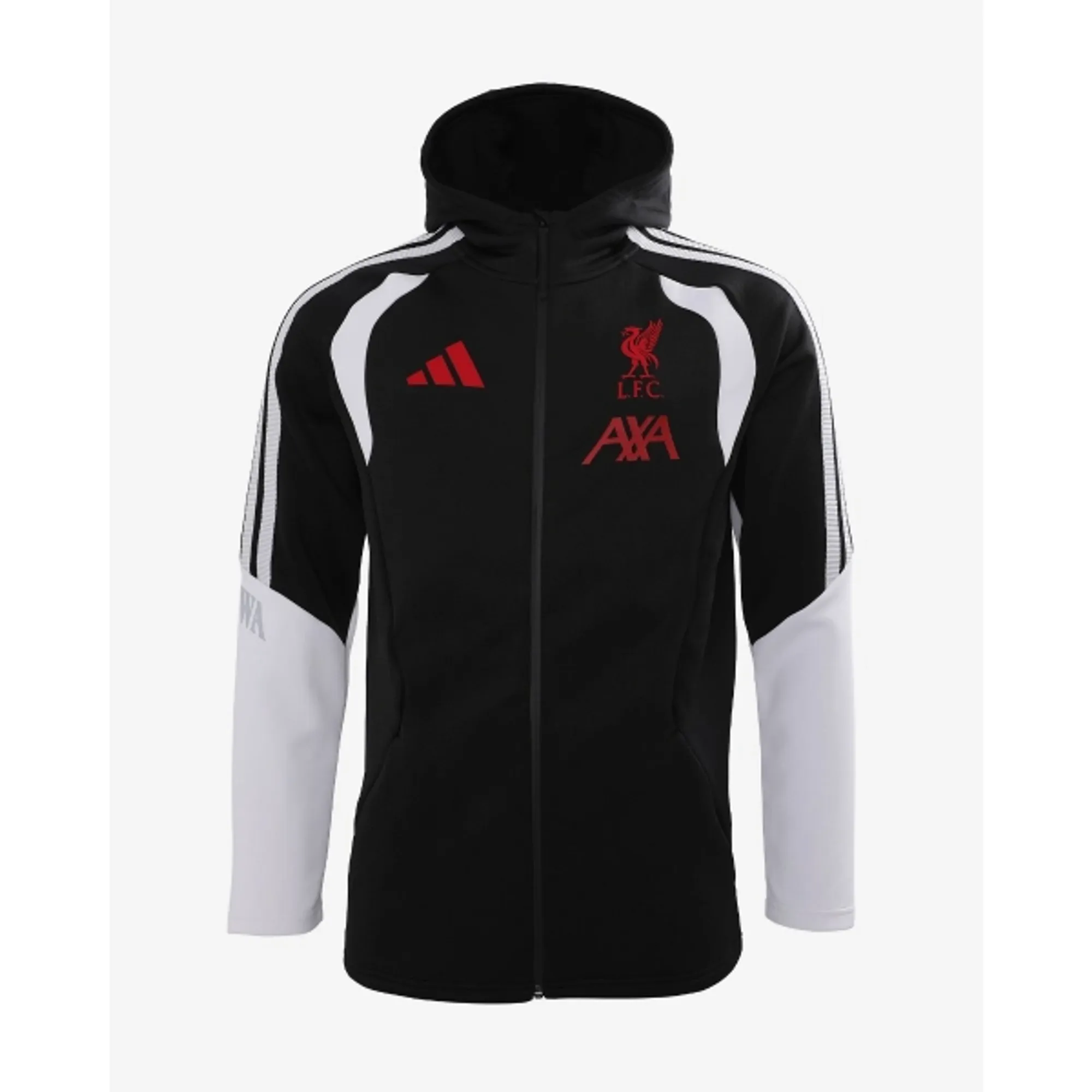 LFC adidas Mens 26/27 Tiro Pro Hoodie Black