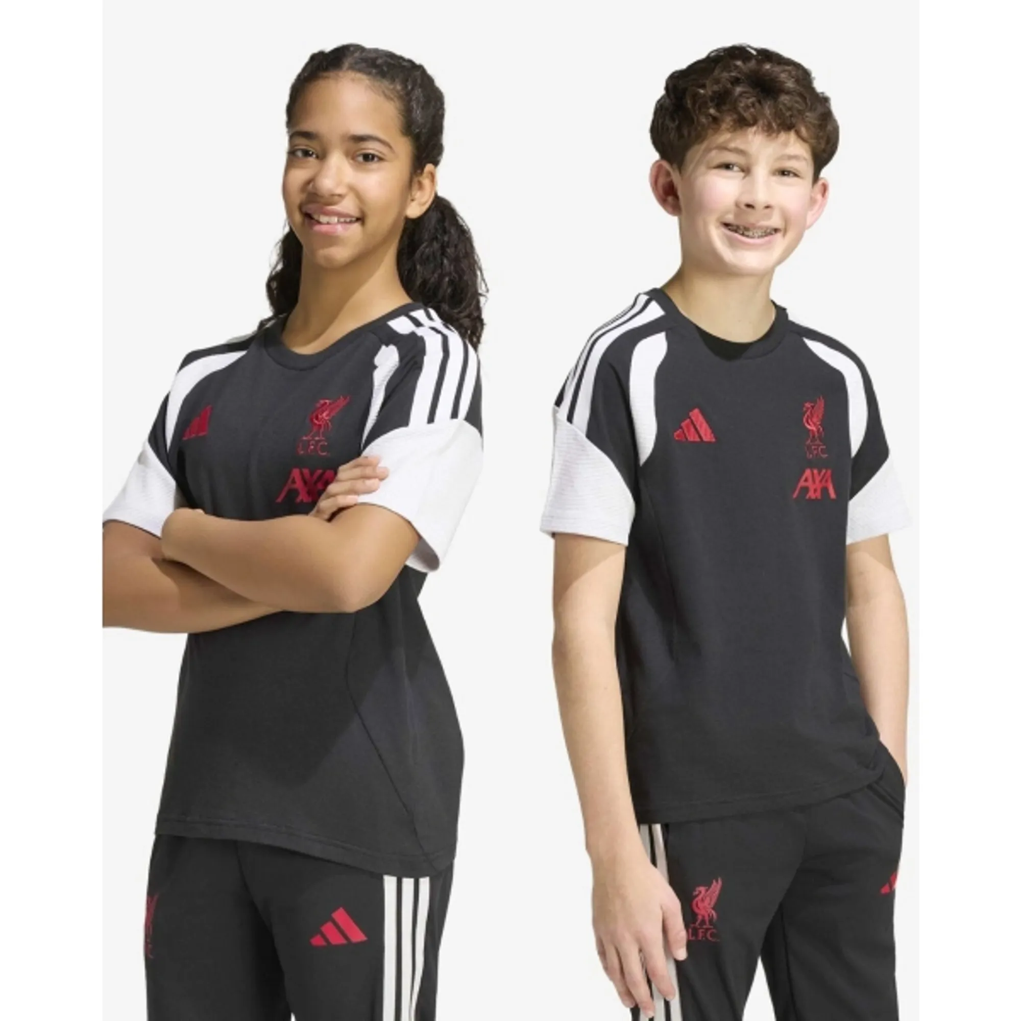 LFC adidas Youth 26/27 Tiro Cotton Tee Black