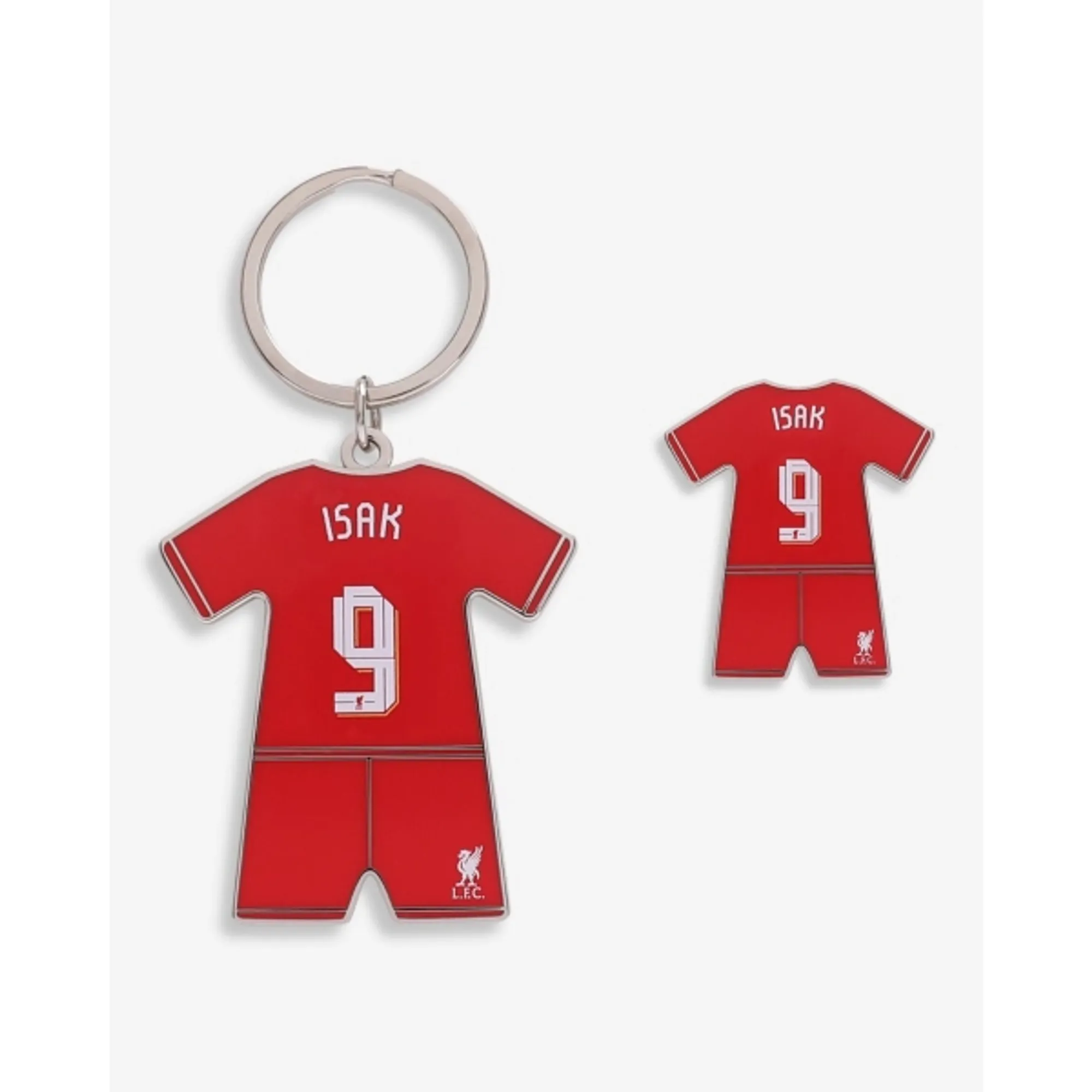 LFC 25/26 Isak Badge & Keyring Set