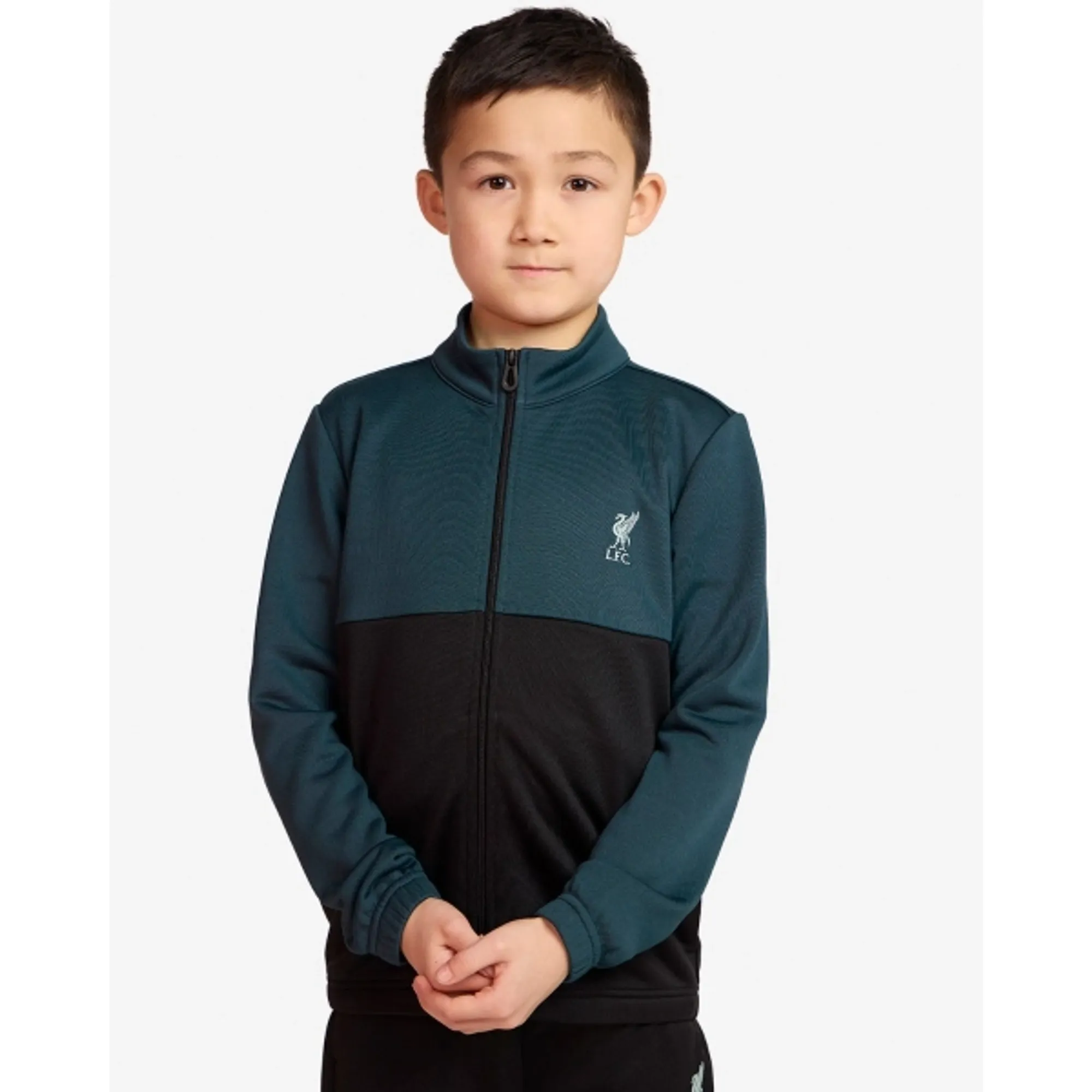 LFC Juniors Tracksuit Black & Teal Green