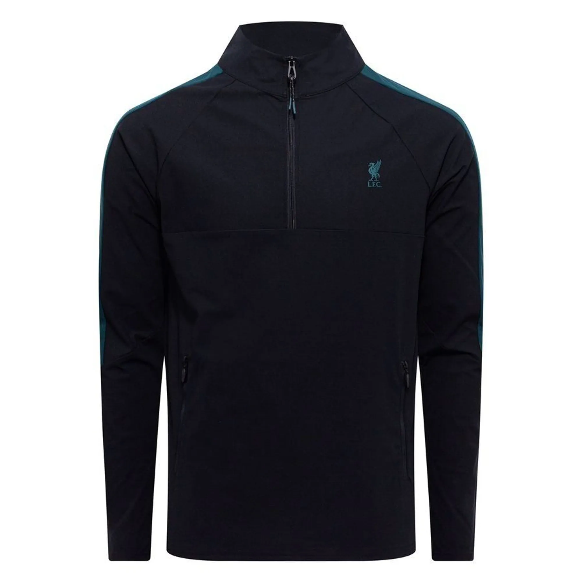 LFC Mens Panel Zip Through Top Black