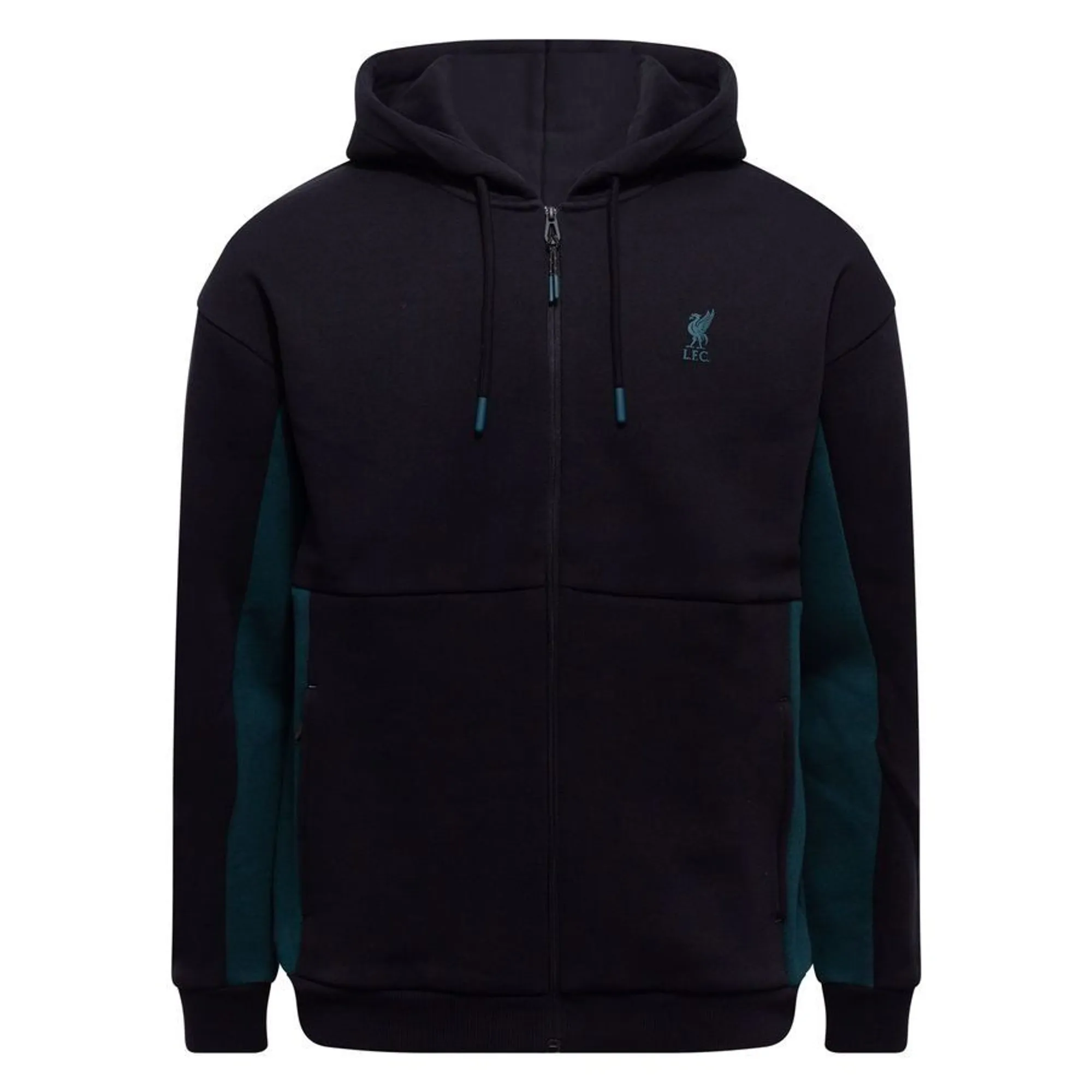 LFC Mens Zip Through Hoodie Black
