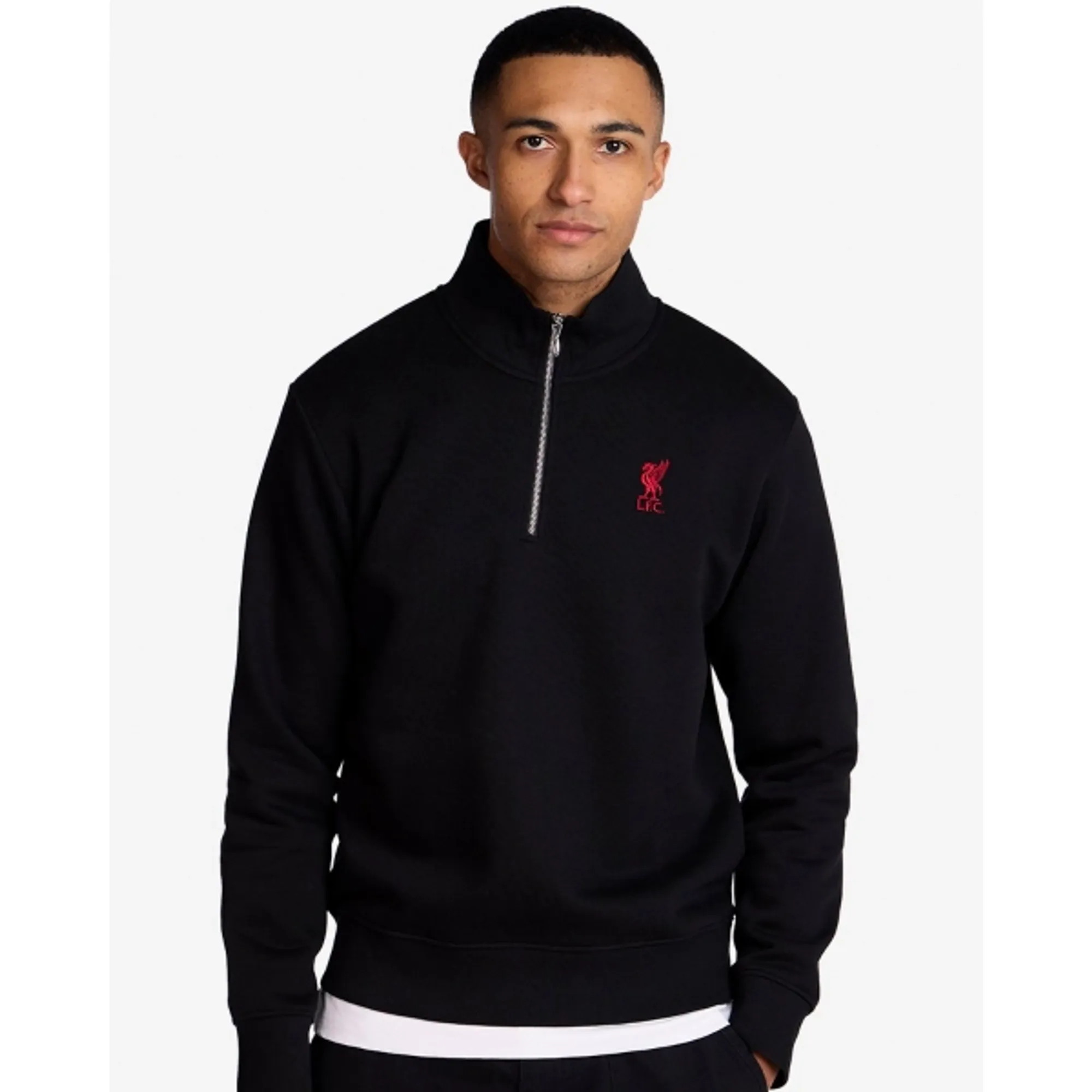 LFC Mens Quarter Zip Sweatshirt Black