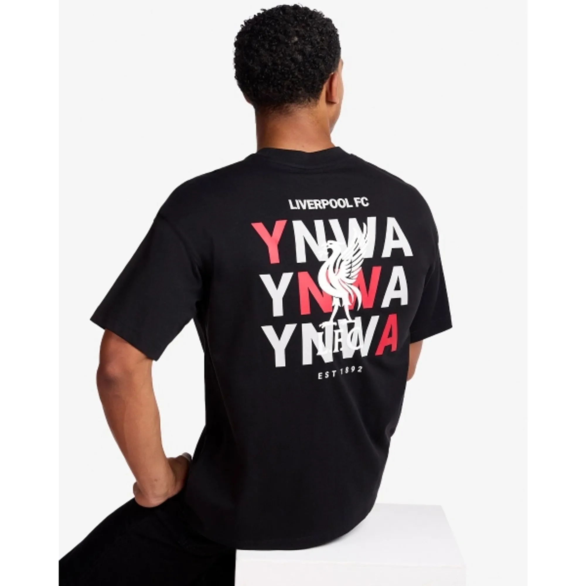 LFC Mens Oversized YNWA Tee Black