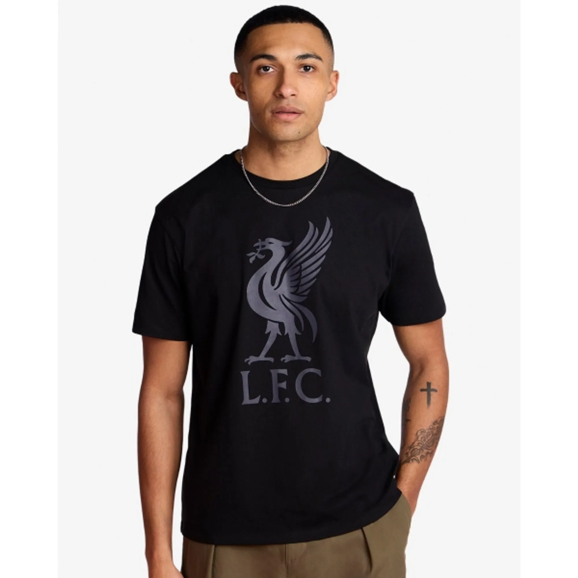 LFC Mens Liverbird Tee Black